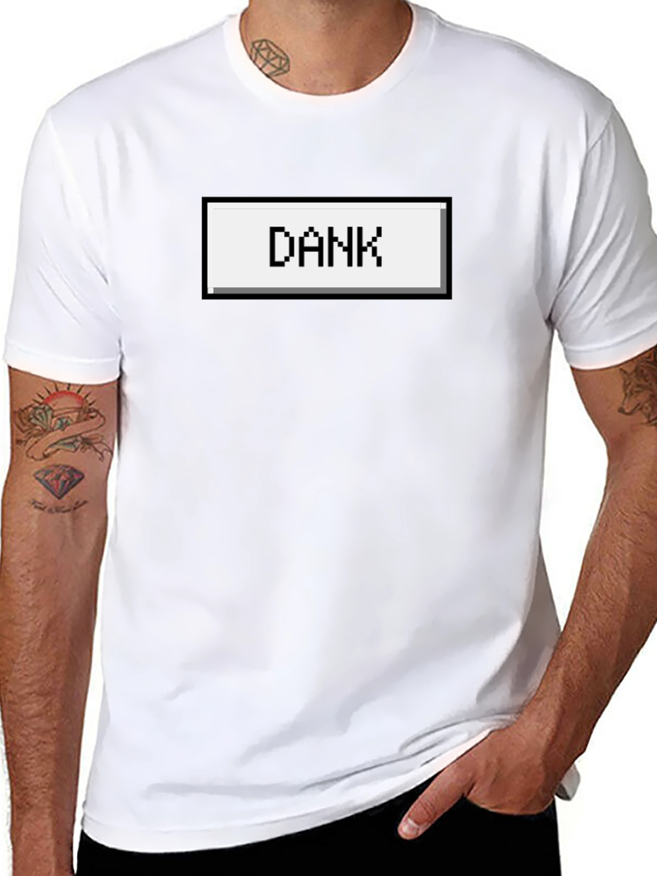 Dank Pixel Art Black T-Shirt - Retro Gaming Style