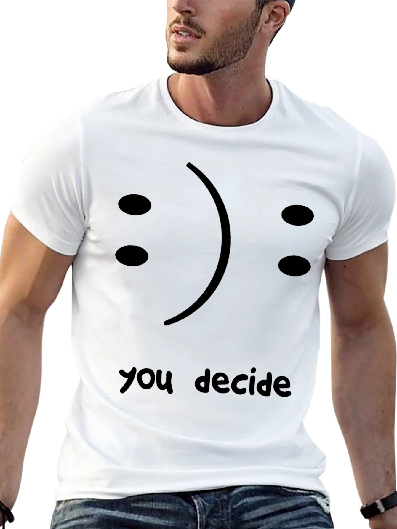 You Decide T-Shirt - Smiley or Frowny?