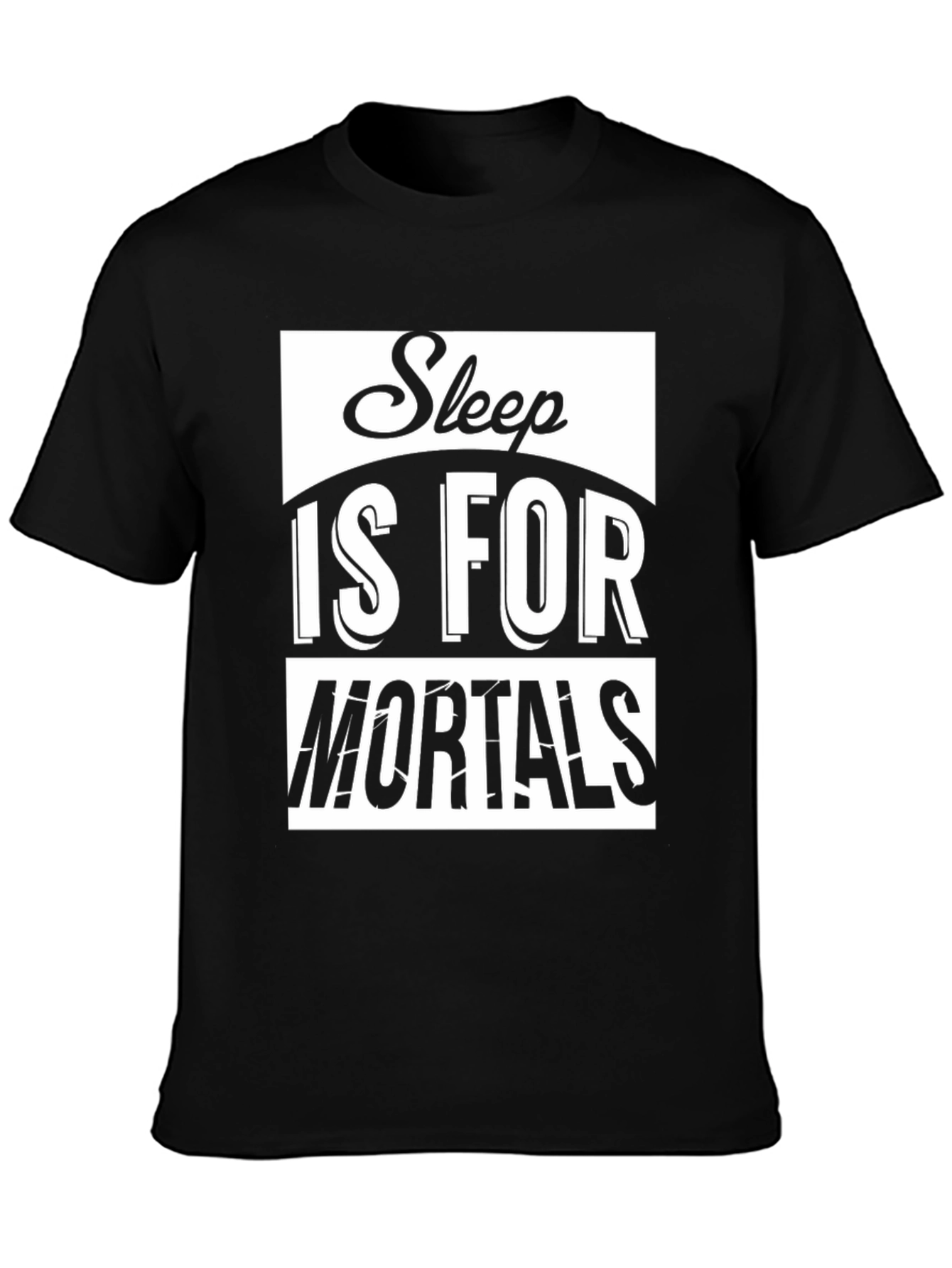 Sleep Is For Mortals Graphic Print Tee