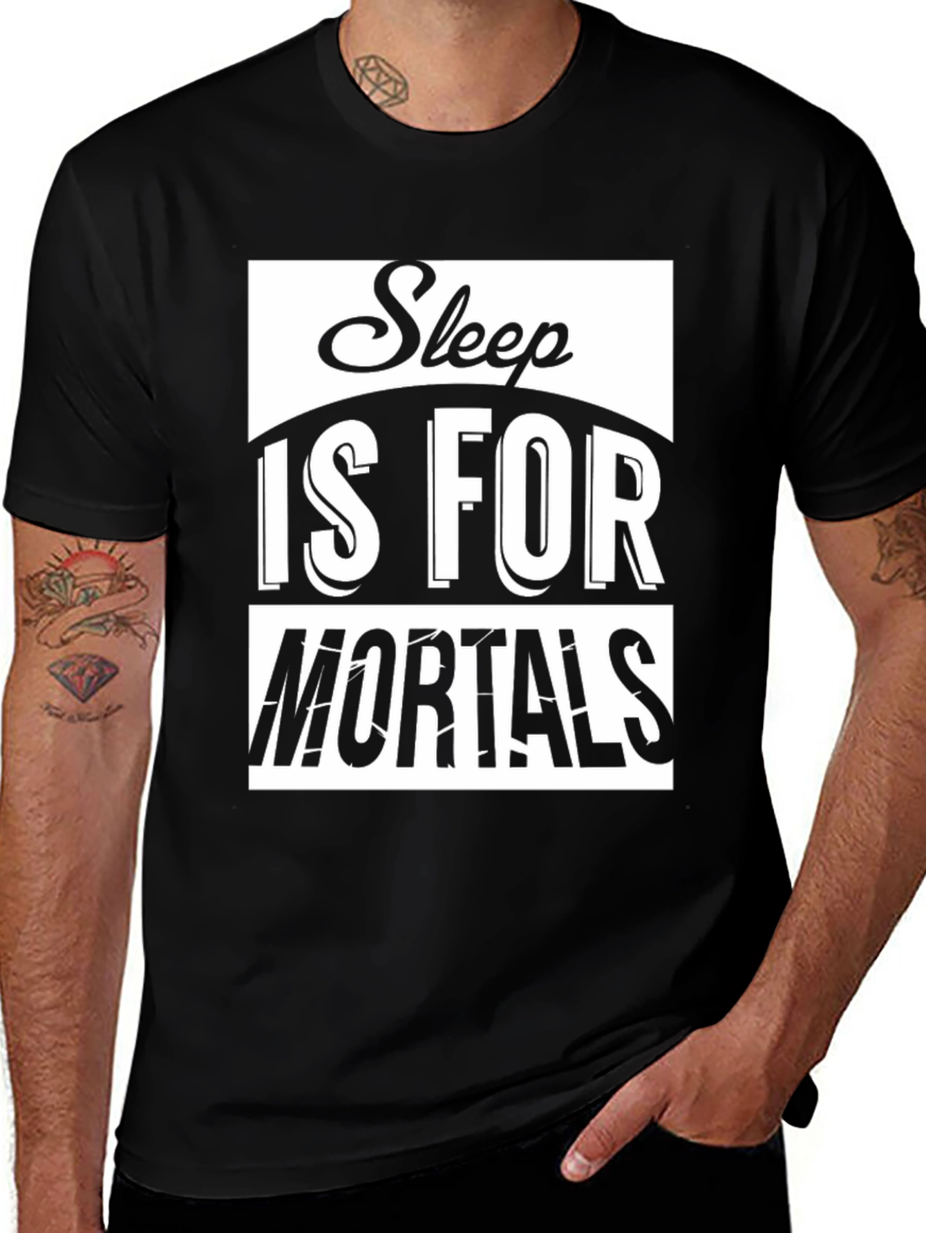 Sleep Is For Mortals Graphic Print Tee