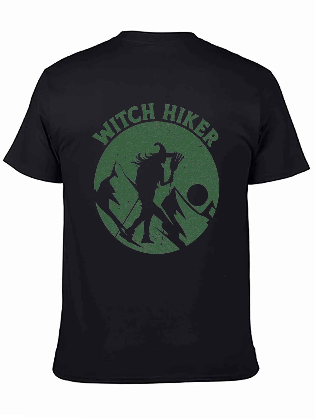 Witch Hiker Graphic T-Shirt - Black Cotton Tee