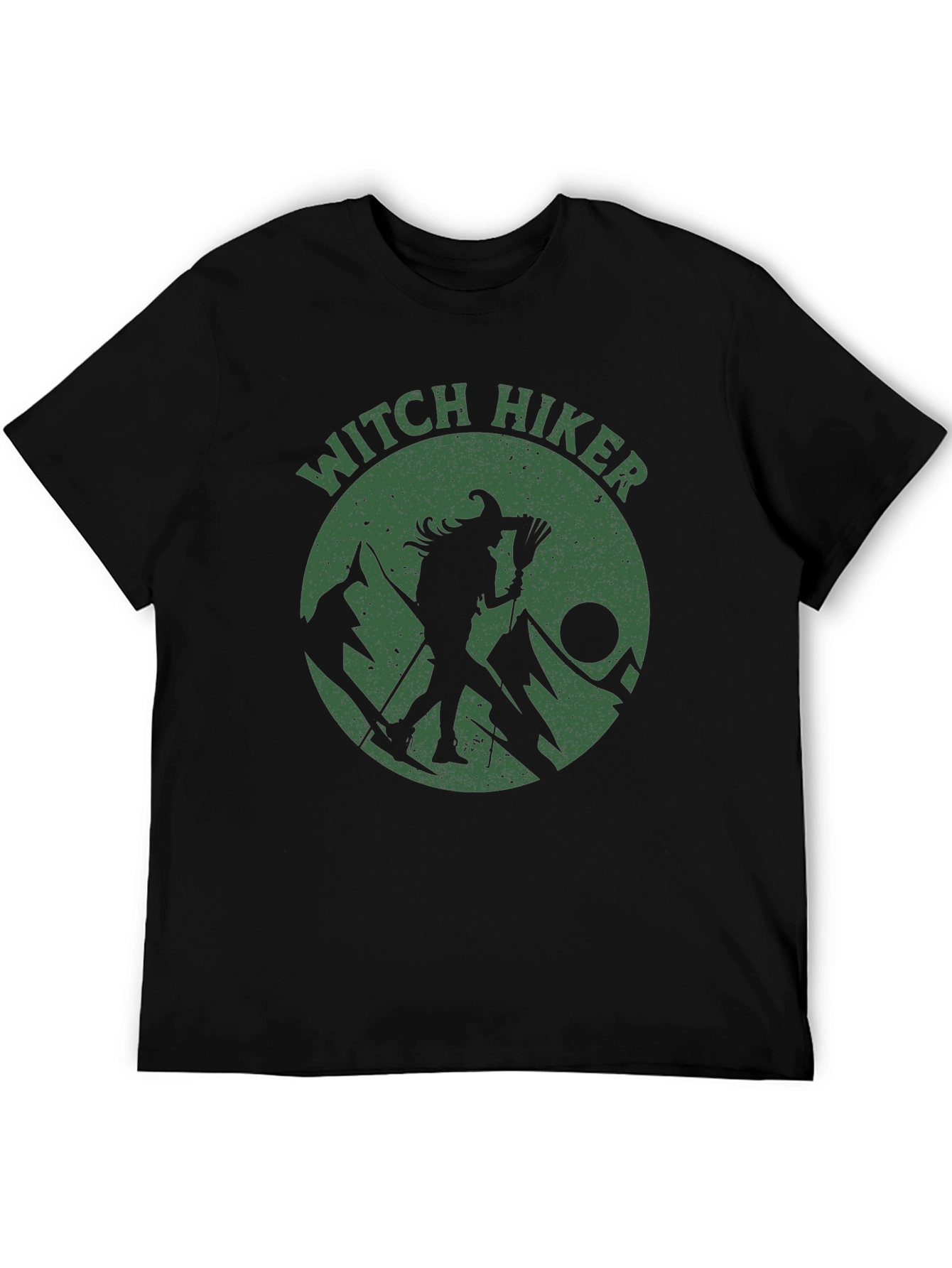 Witch Hiker Graphic T-Shirt - Black Cotton Tee