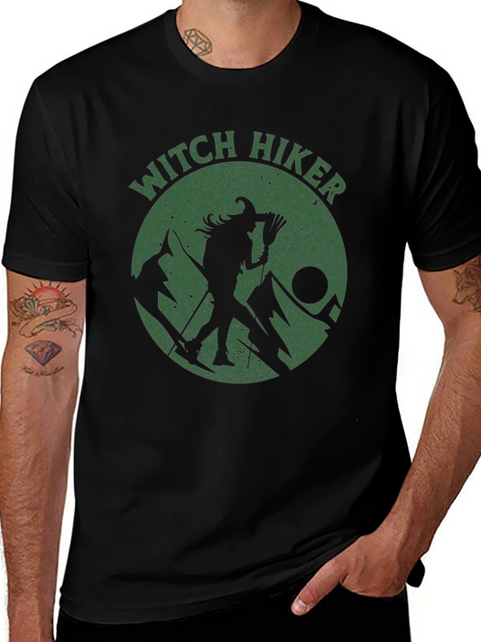 Witch Hiker Graphic T-Shirt - Black Cotton Tee