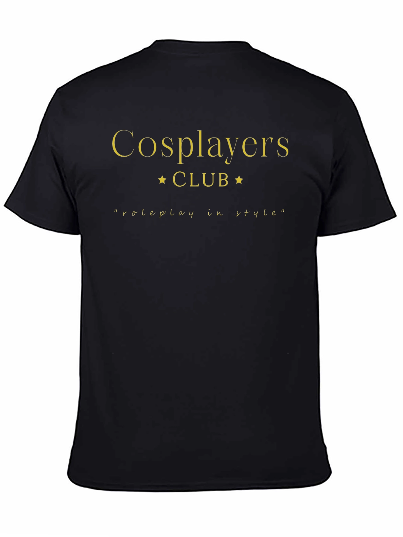 Cosplayers Club Black T-Shirt - Roleplay in Style!