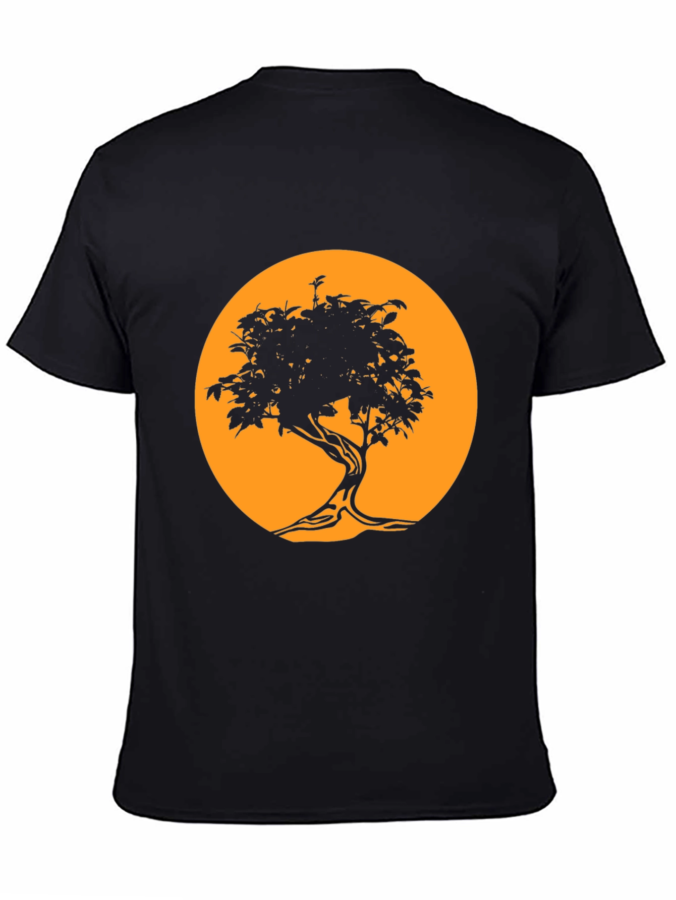 Black Tree Silhouette Tee - Graphic Print