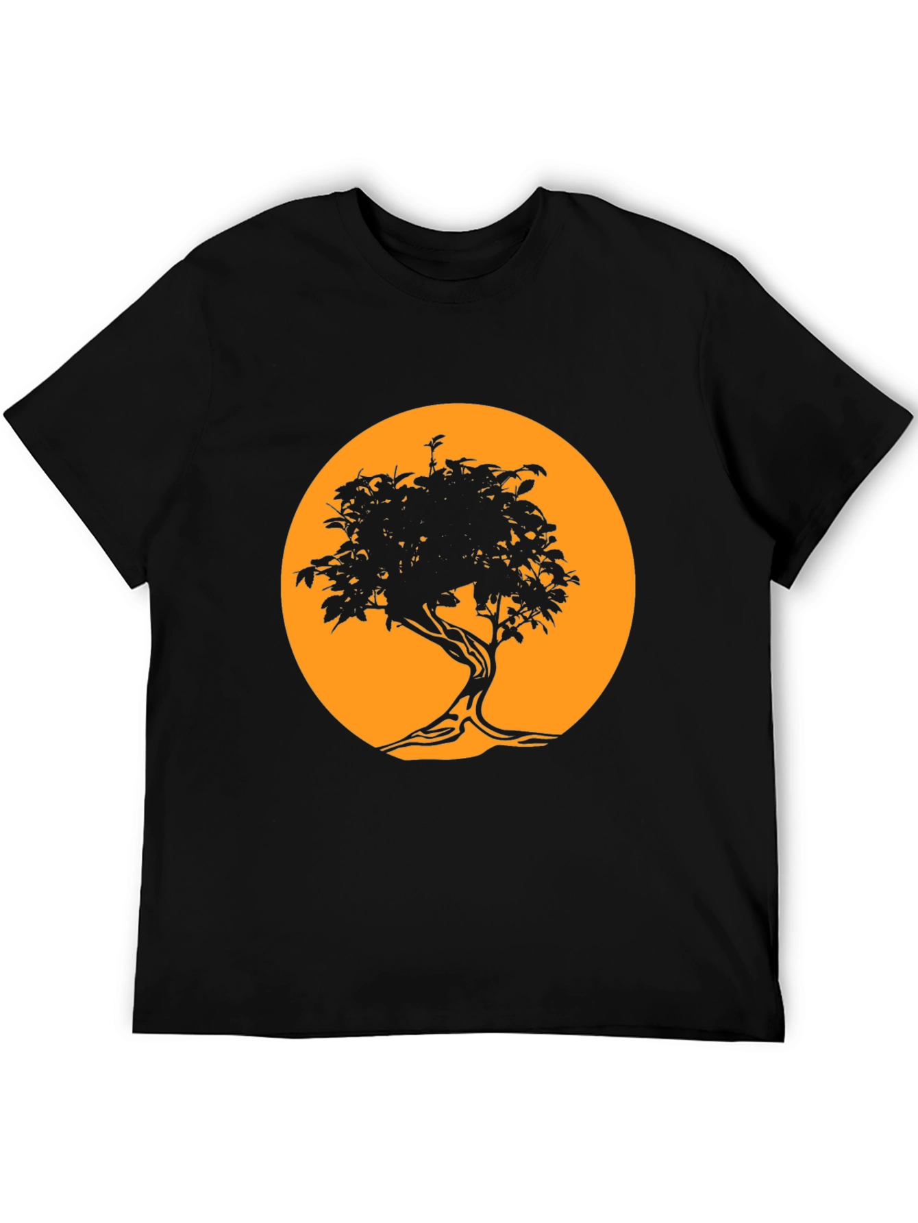 Black Tree Silhouette Tee - Graphic Print