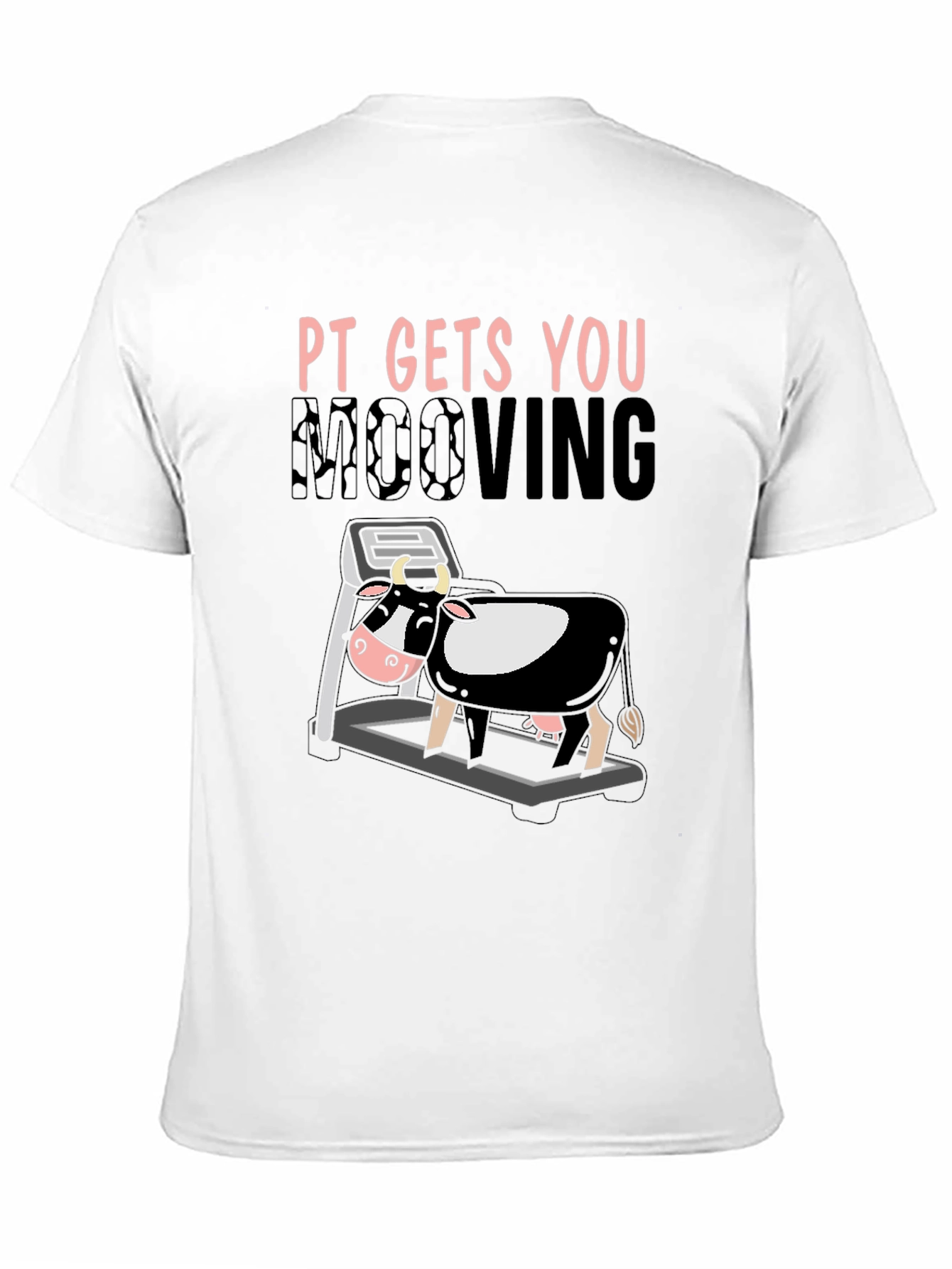 PT Gets You Moooving Black T-Shirt