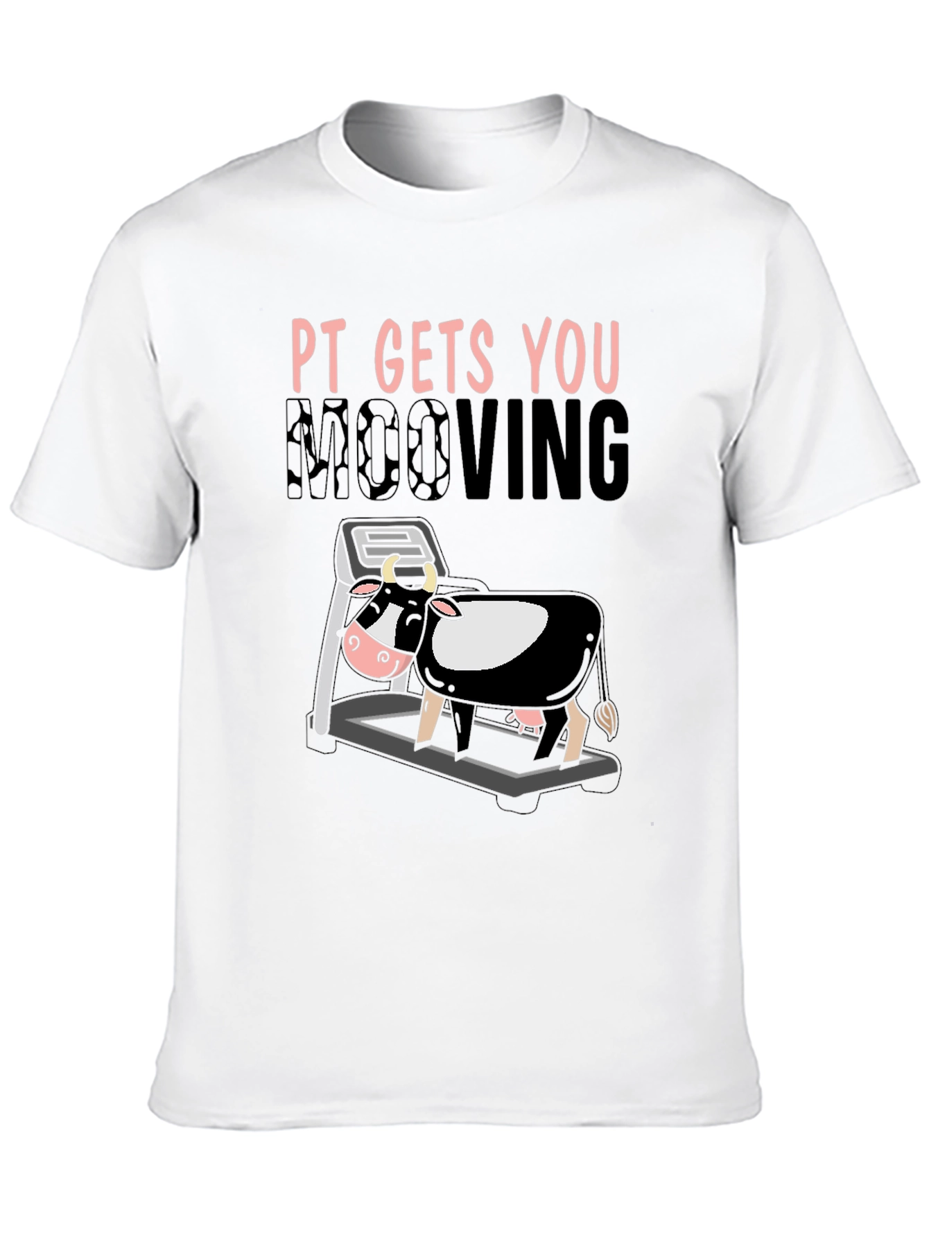 PT Gets You Moooving Black T-Shirt