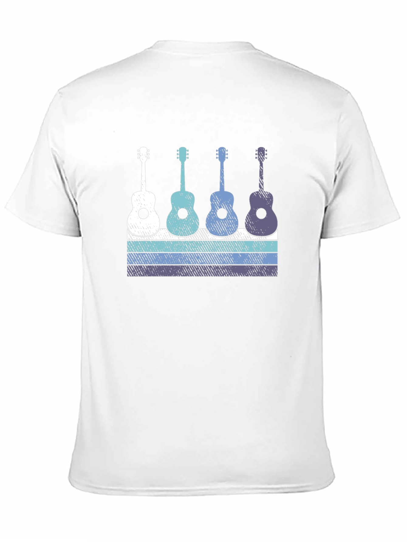 Retro Guitar T-Shirt - Music Lover Tee