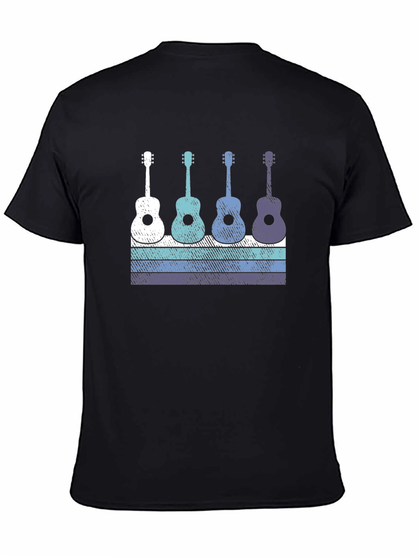 Retro Guitar T-Shirt - Music Lover Tee