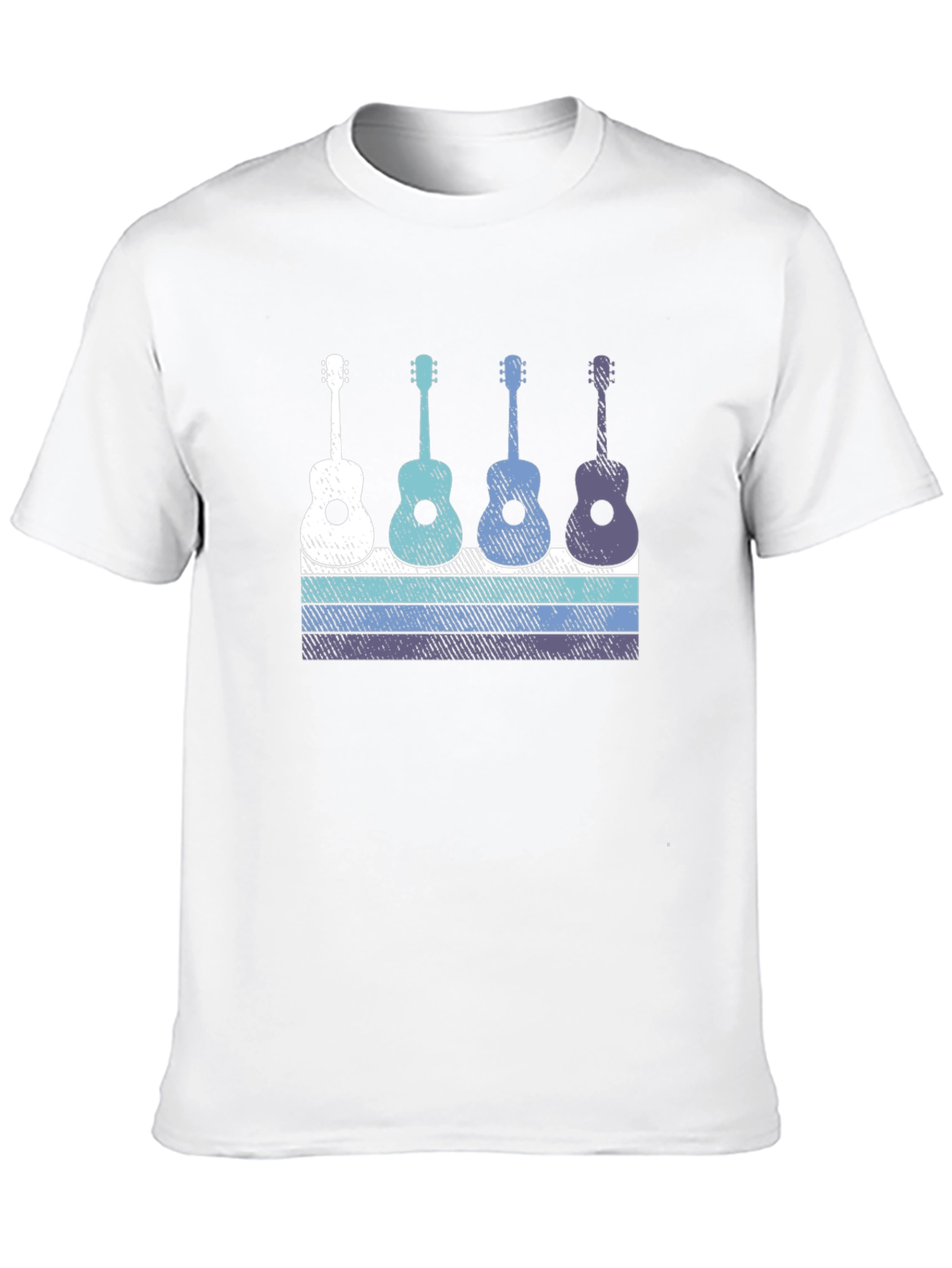 Retro Guitar T-Shirt - Music Lover Tee
