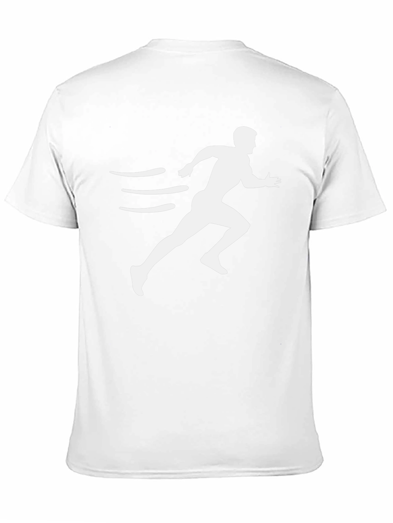 Mens Black Graphic Tee - Runner Design