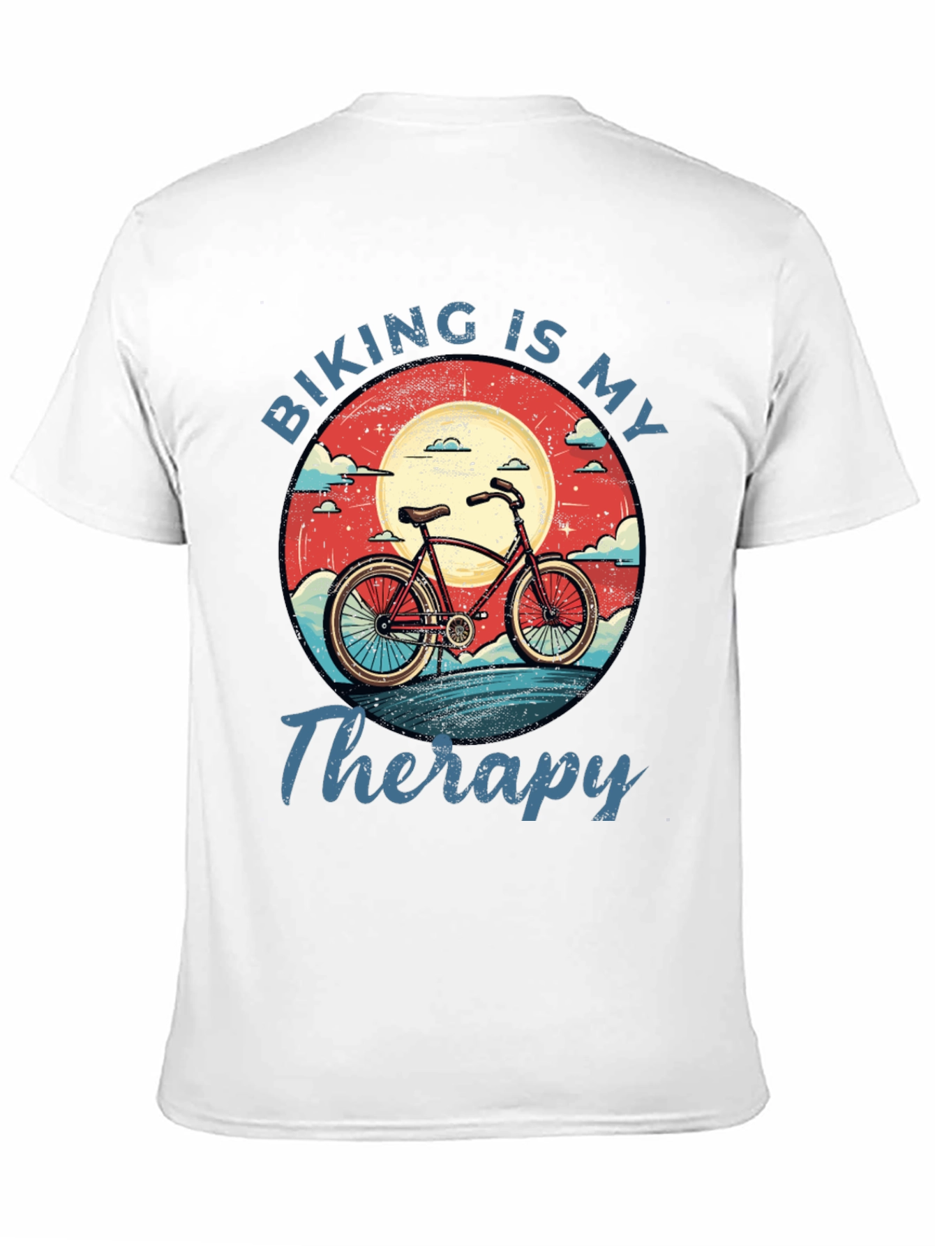 Biking is My Therapy Graphic T-Shirt