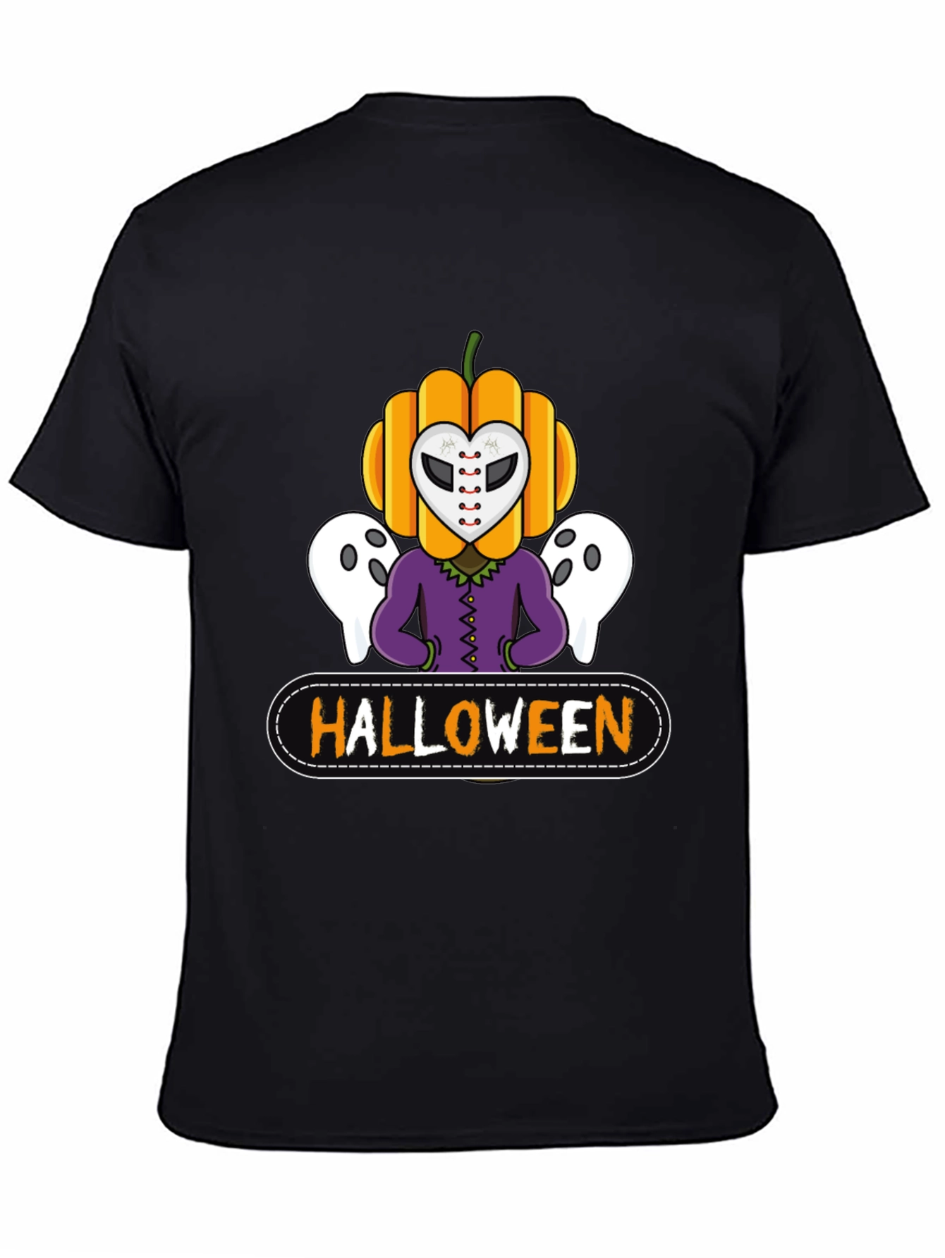 Halloween Pumpkin Mask T-Shirt