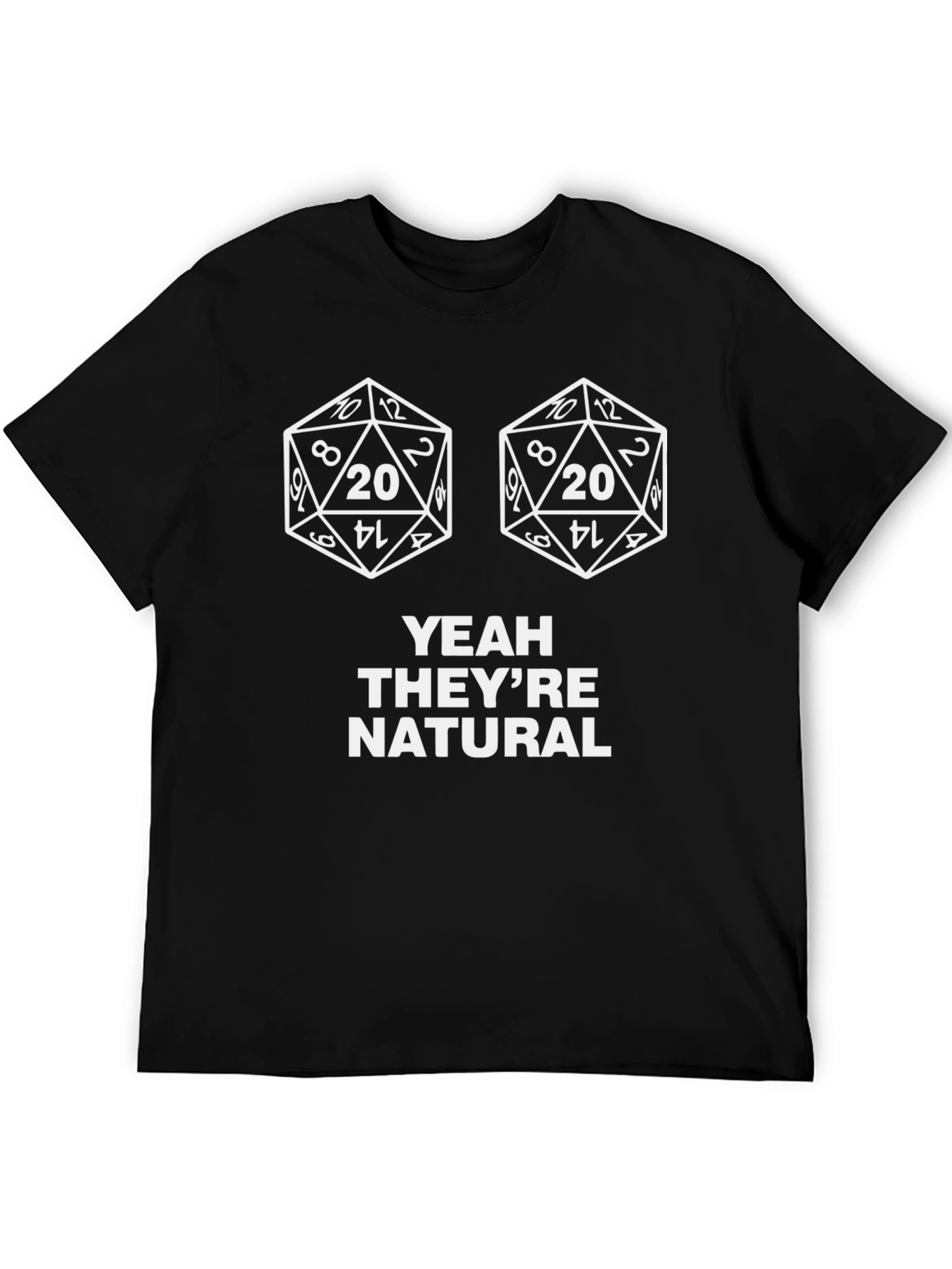 Natural 20 D&D T-Shirt - Dice Graphic Tee