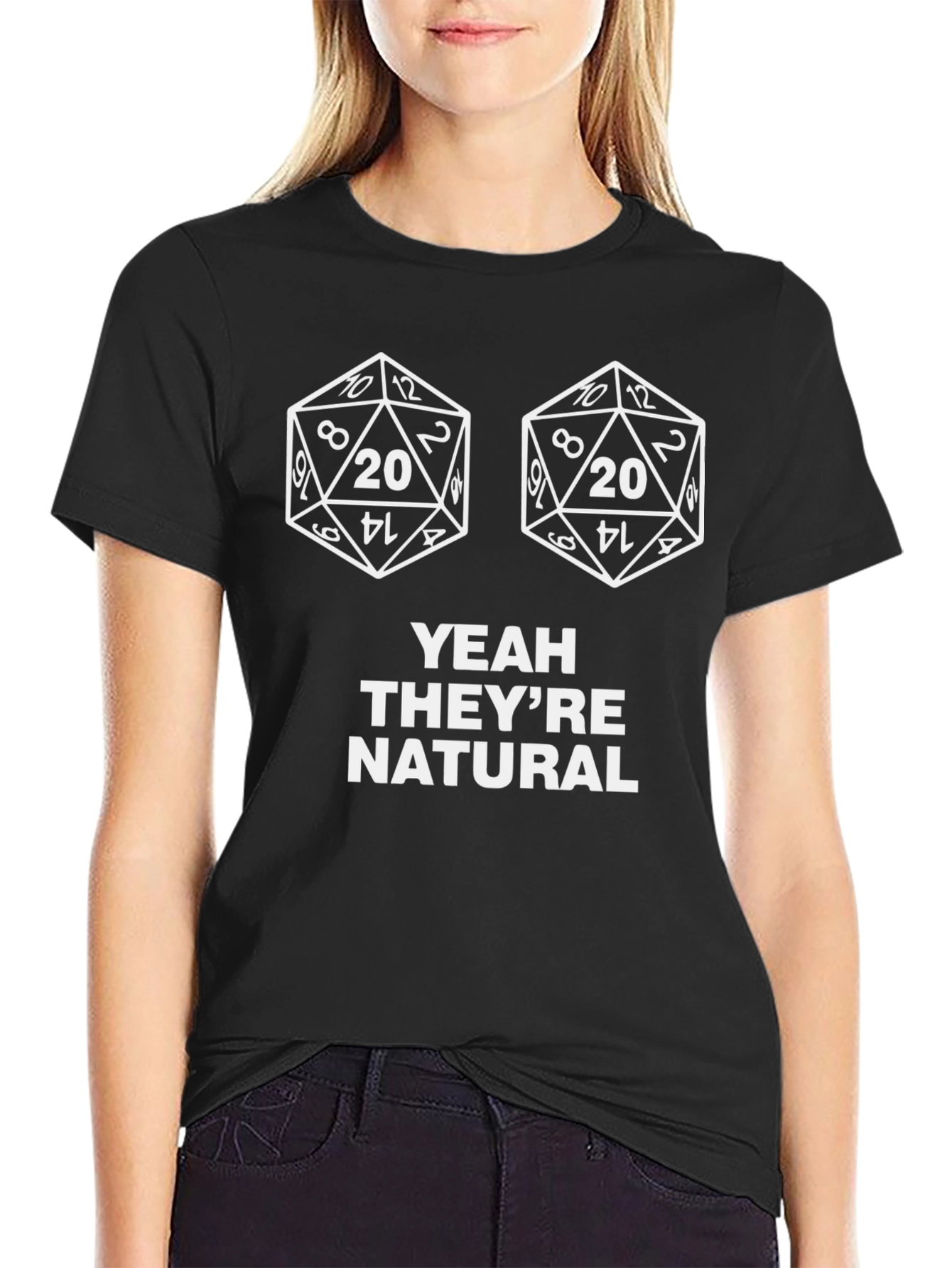 Natural 20 D&D T-Shirt - Dice Graphic Tee