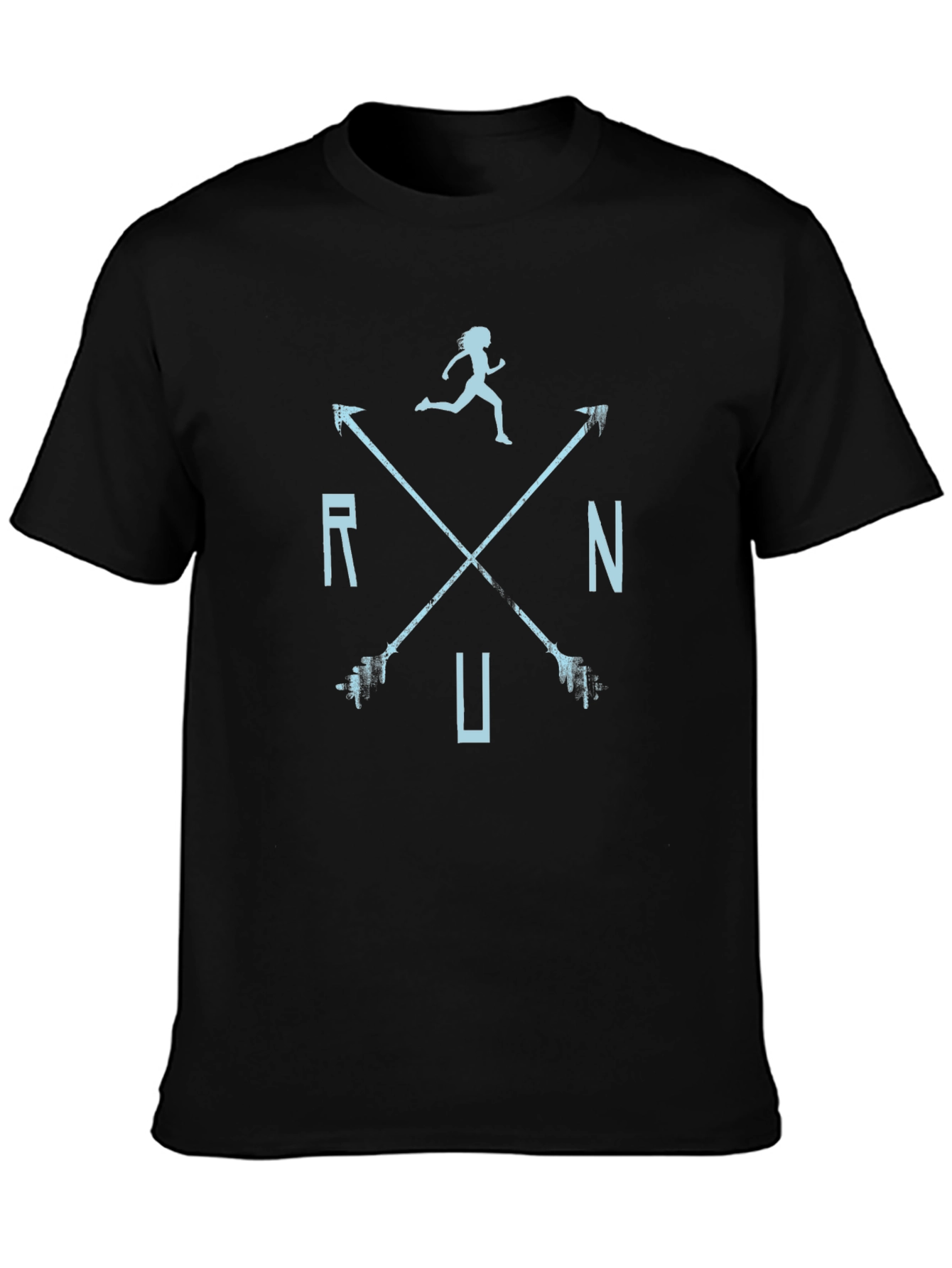 Run Arrow Graphic Tee - Black