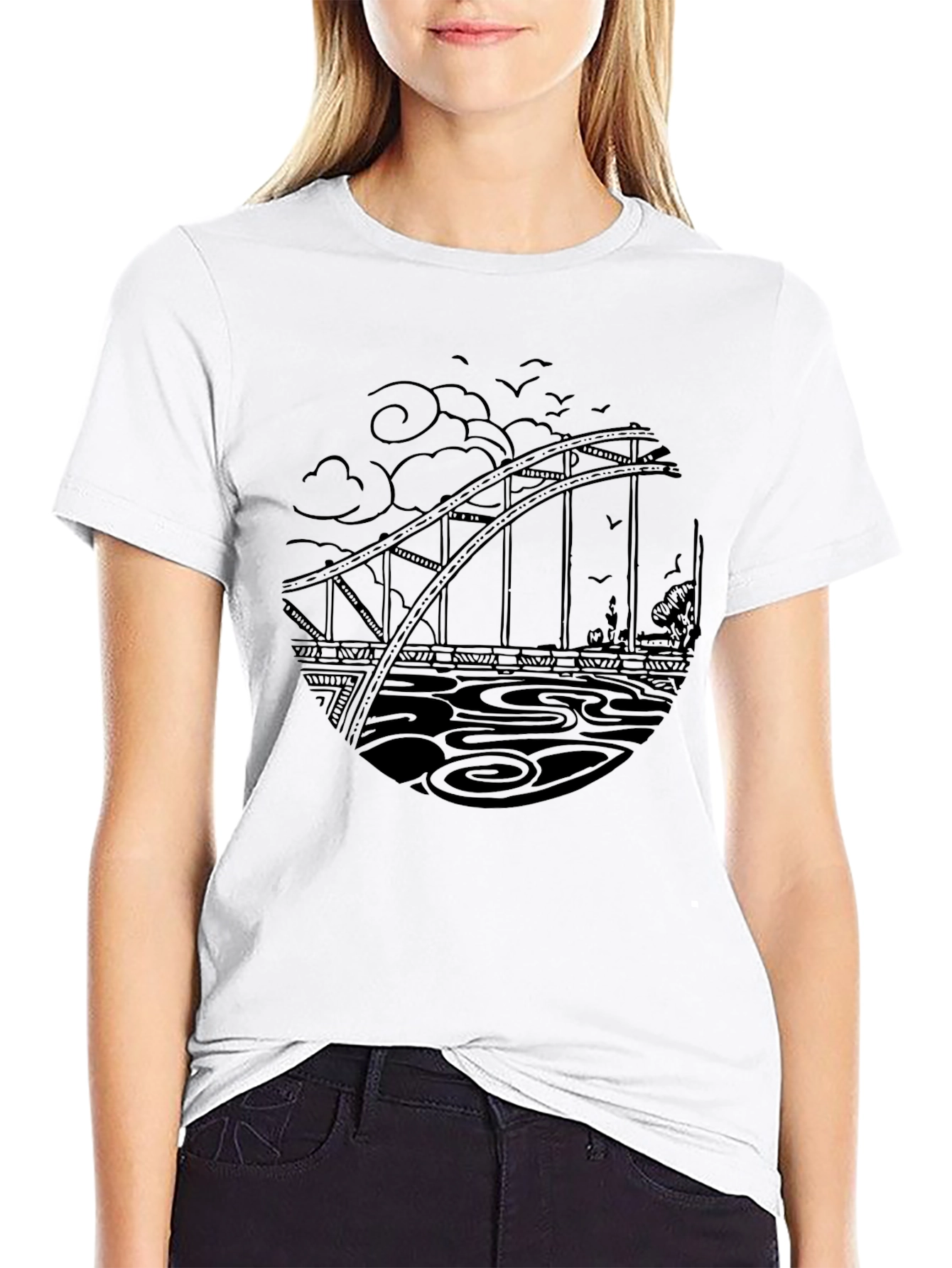 Black Bridge Graphic Tee