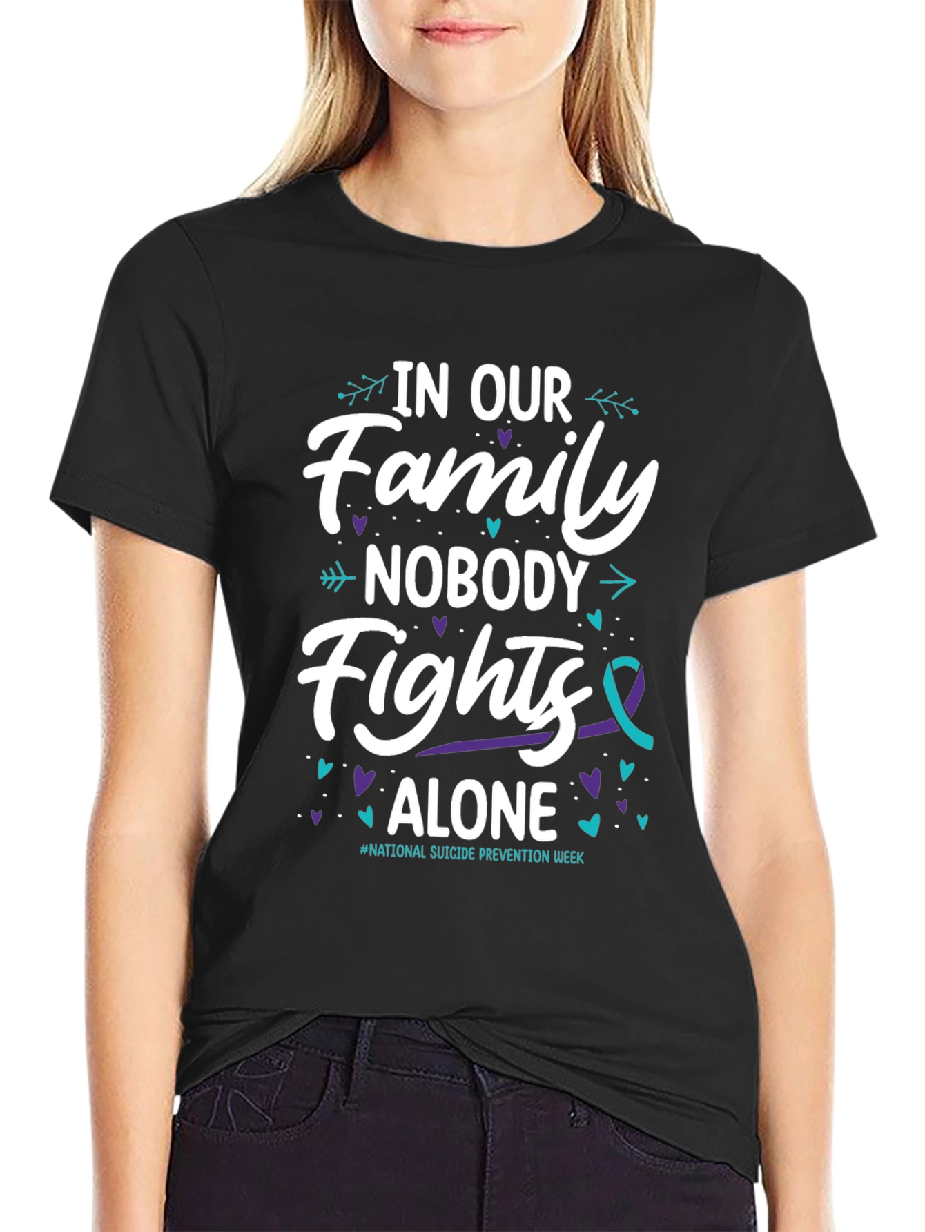 In Our Family Nobody Fights Alone T-Shirt