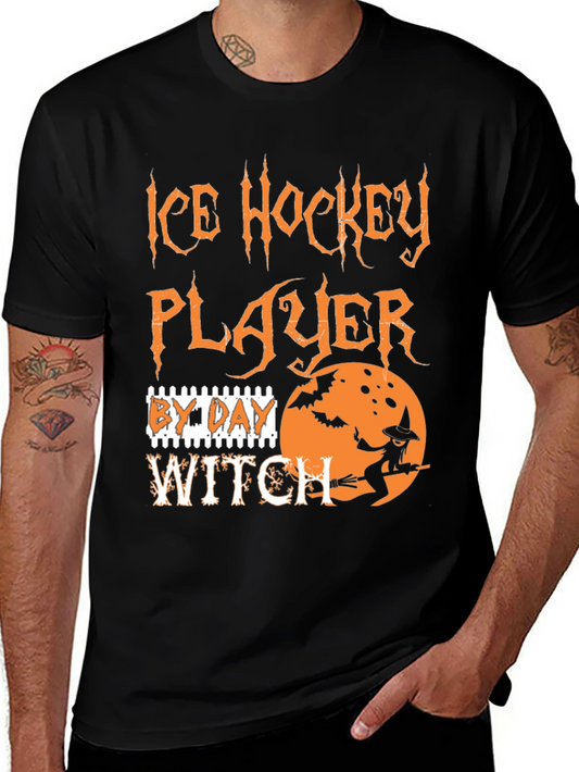 Ice Hockey Player By Day Witch T-Shirt