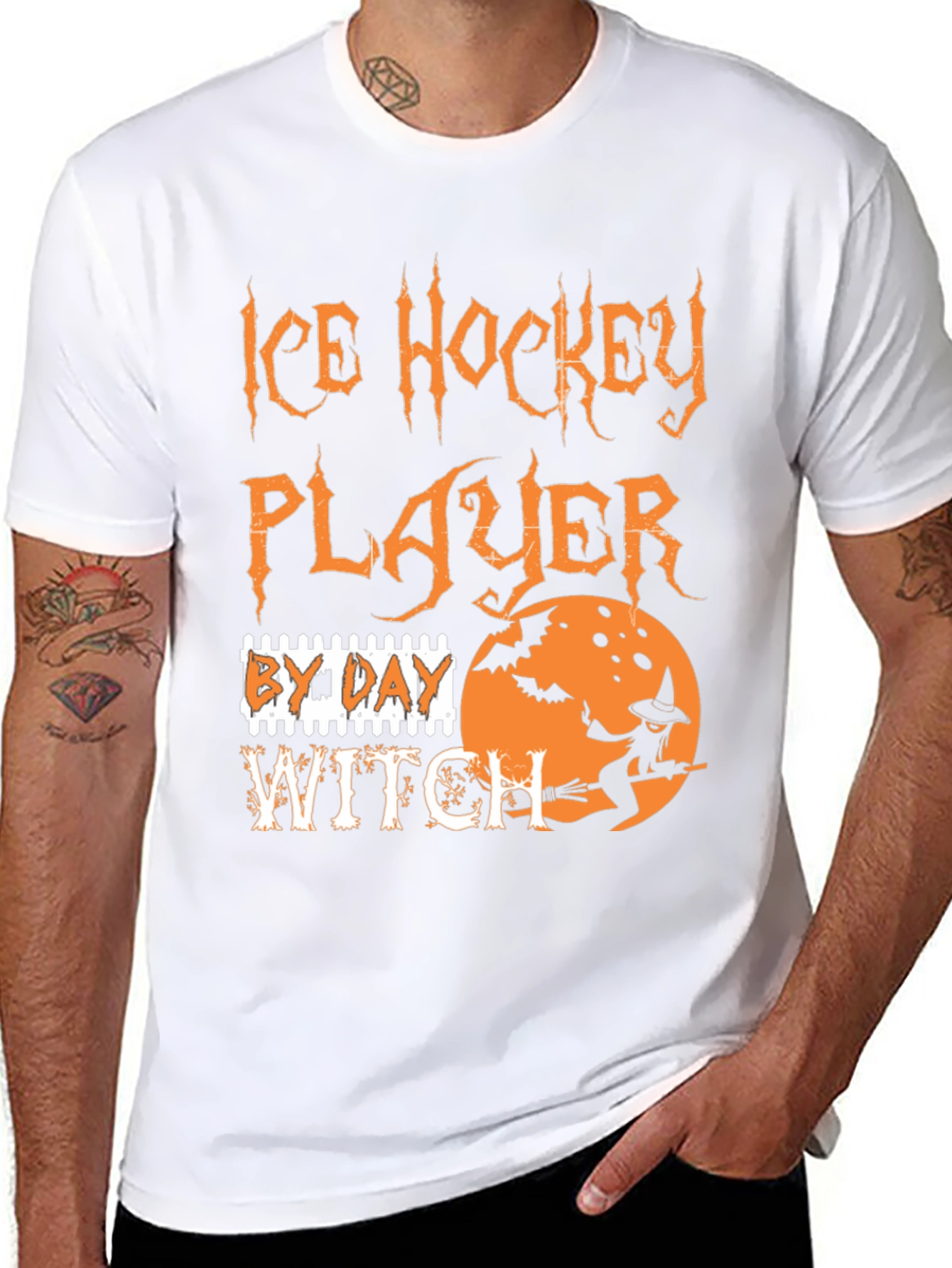 Ice Hockey Player By Day Witch T-Shirt