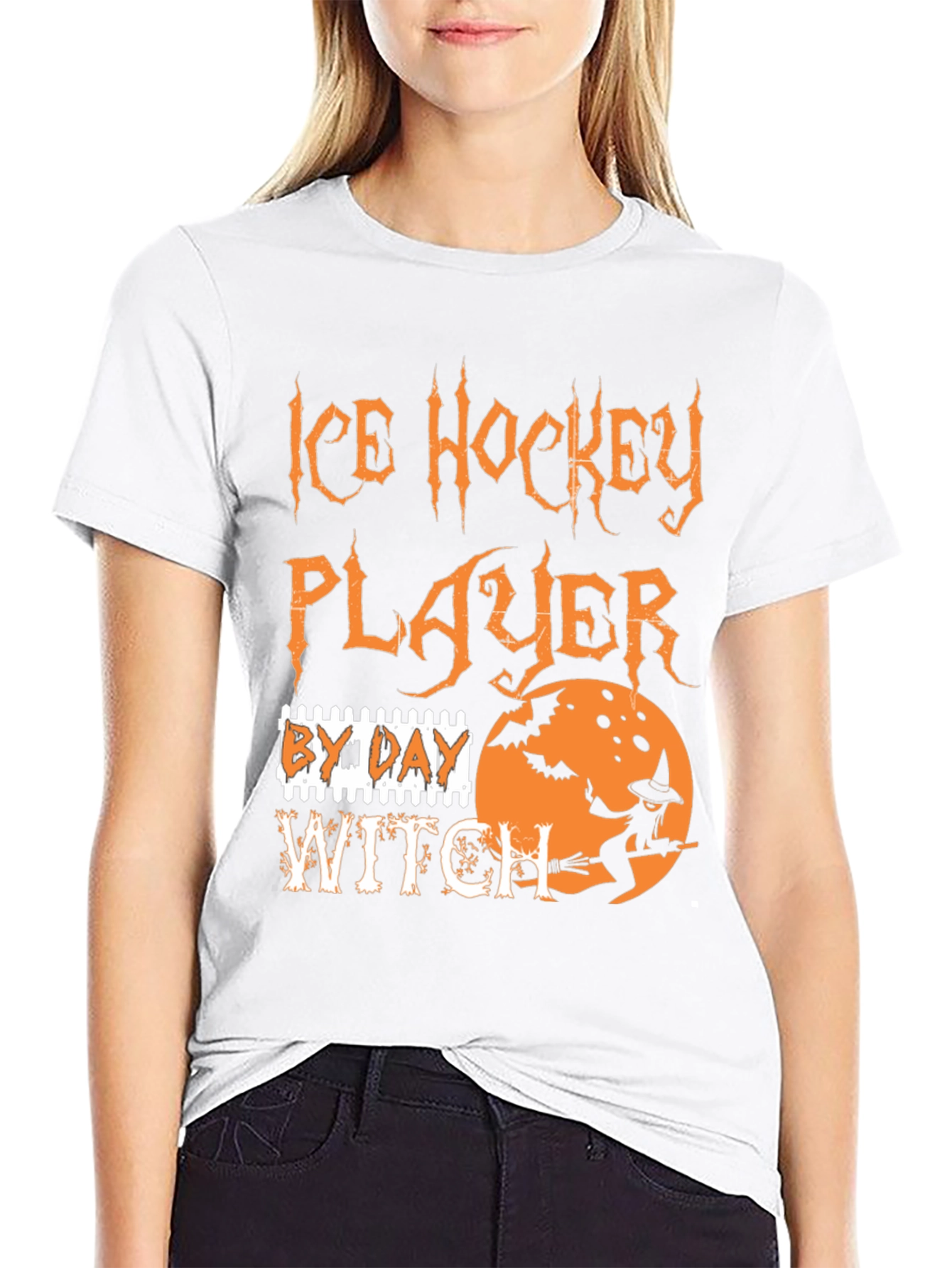 Ice Hockey Player By Day Witch T-Shirt