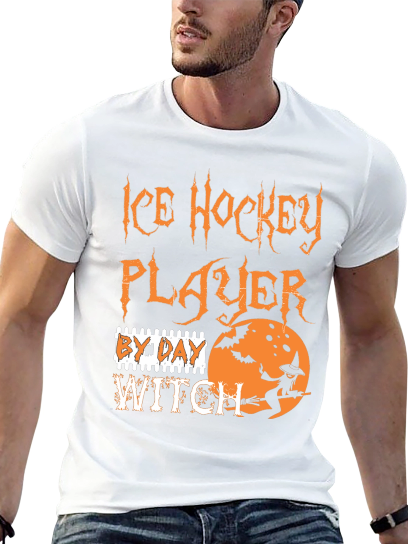 Ice Hockey Player By Day Witch T-Shirt