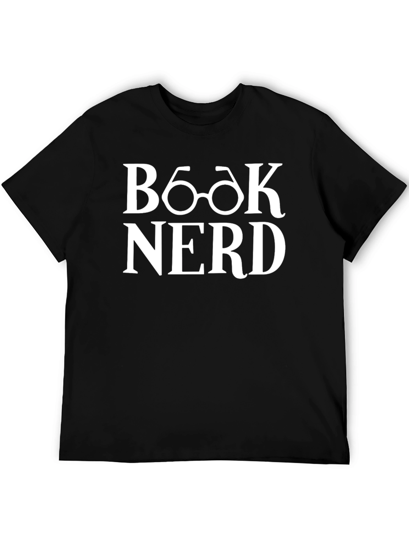 Book Nerd T-Shirt - Black Cotton Blend