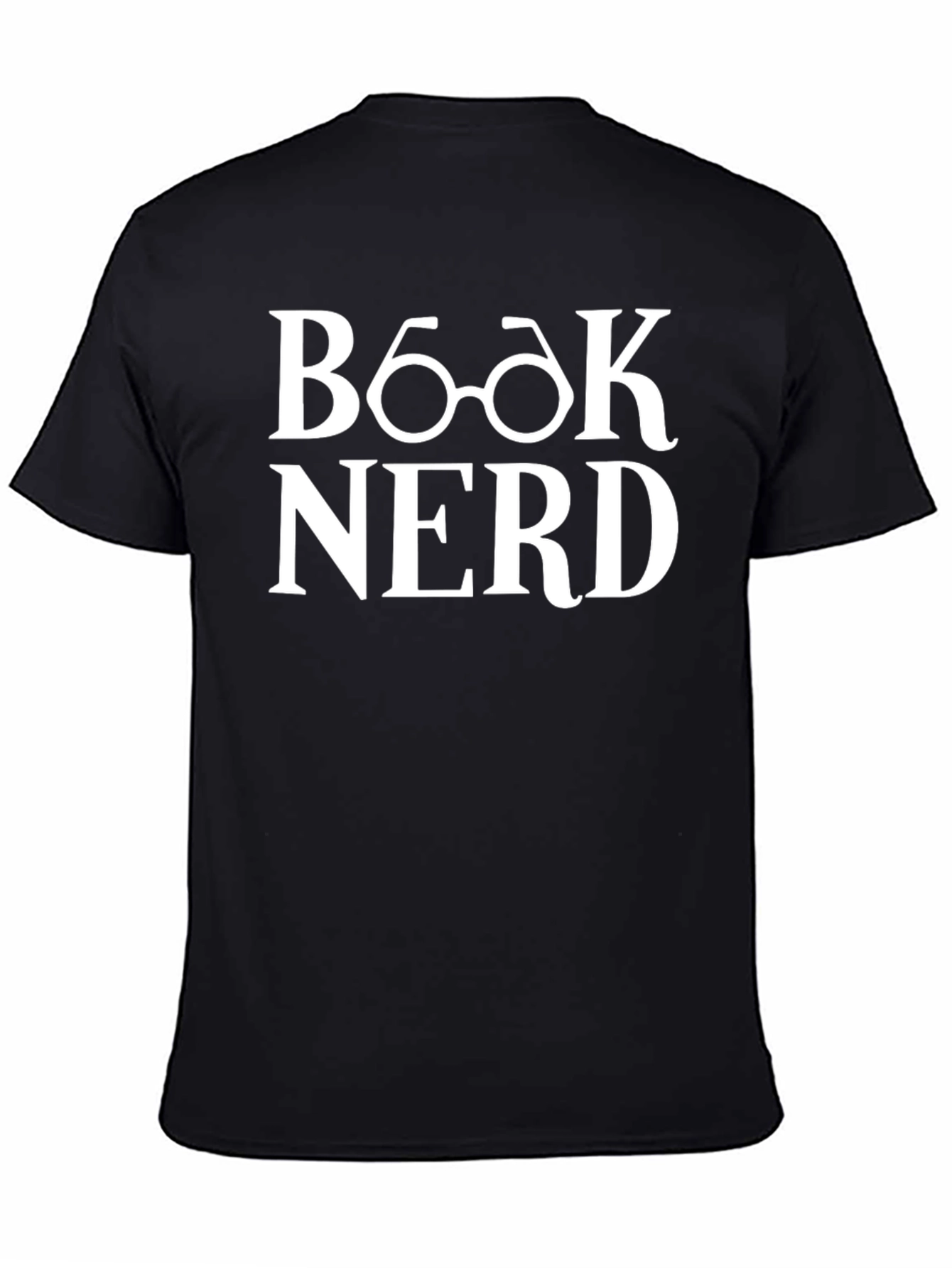 Book Nerd T-Shirt - Black Cotton Blend