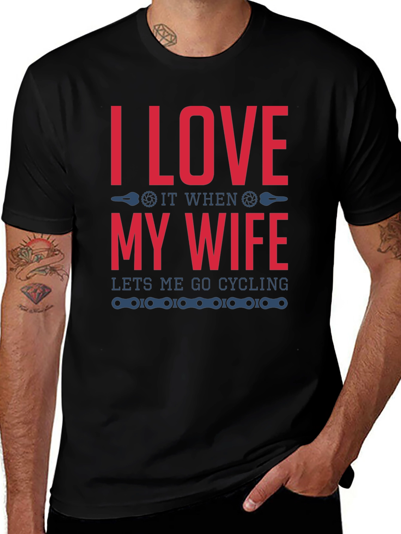 I Love My Wife Cycling T-Shirt