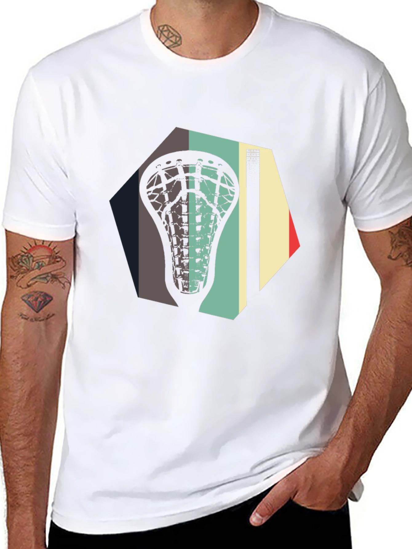 Retro Lacrosse Stick T-Shirt