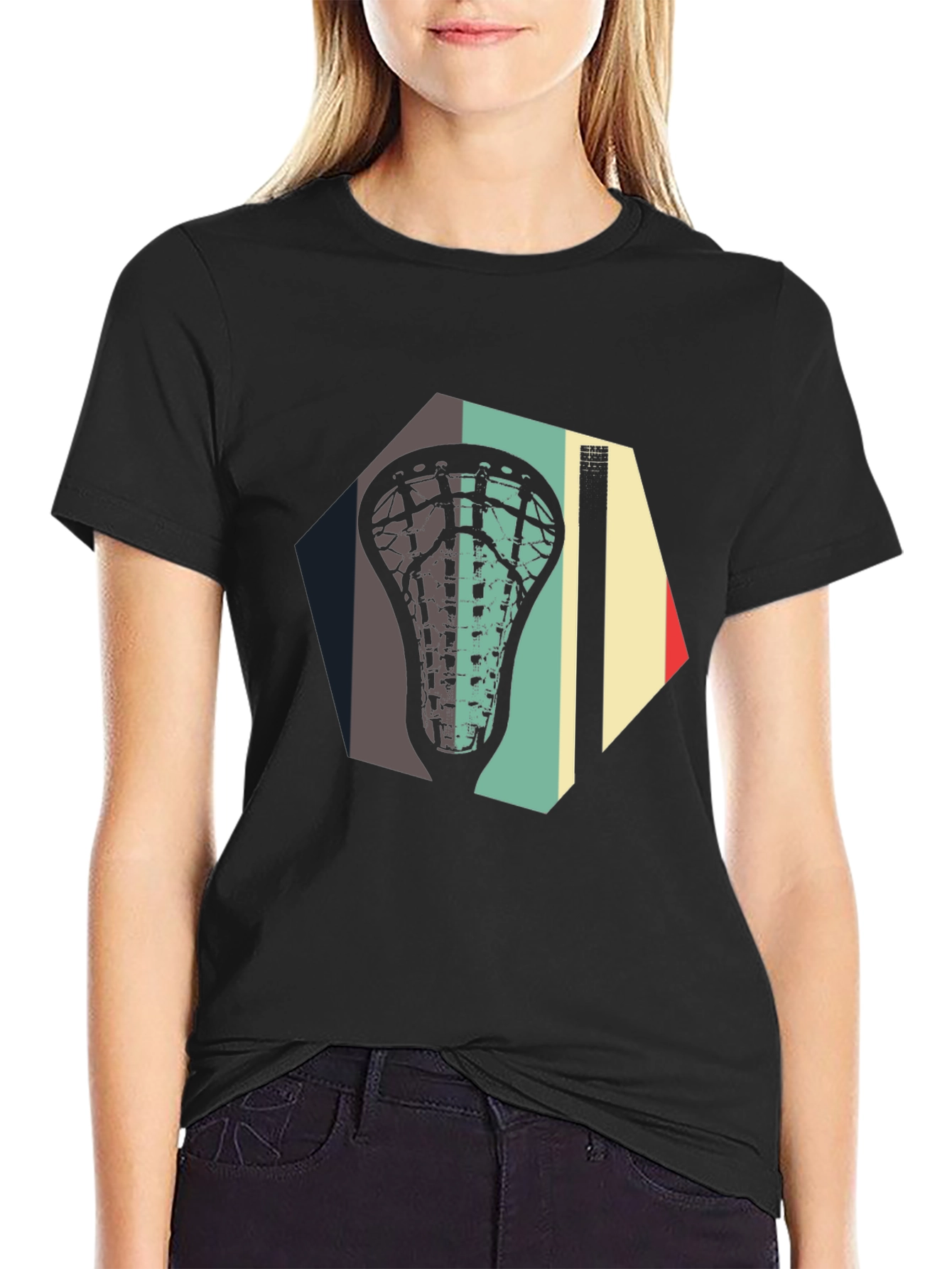 Retro Lacrosse Stick T-Shirt
