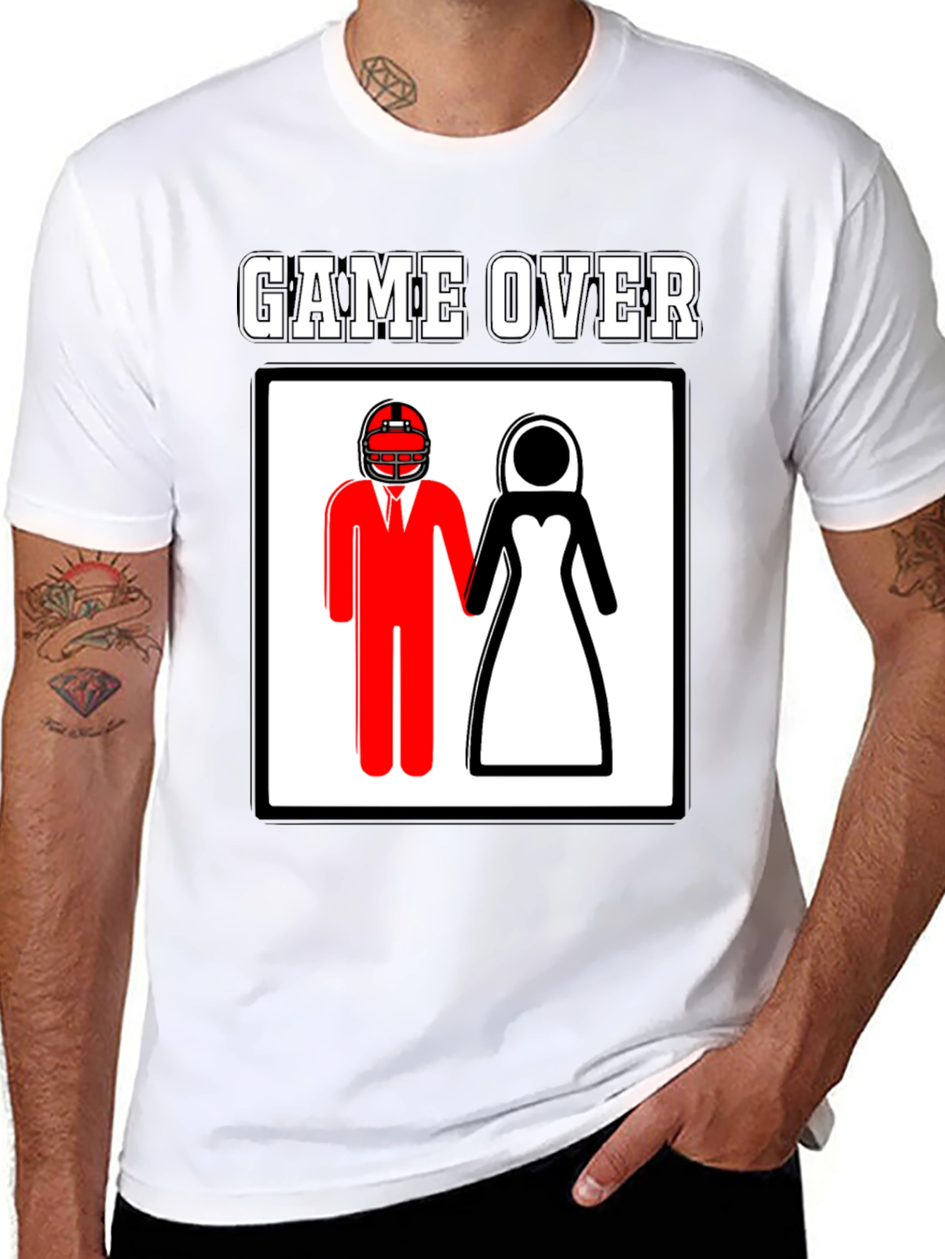 Game Over Wedding T-Shirt - Groom Gift
