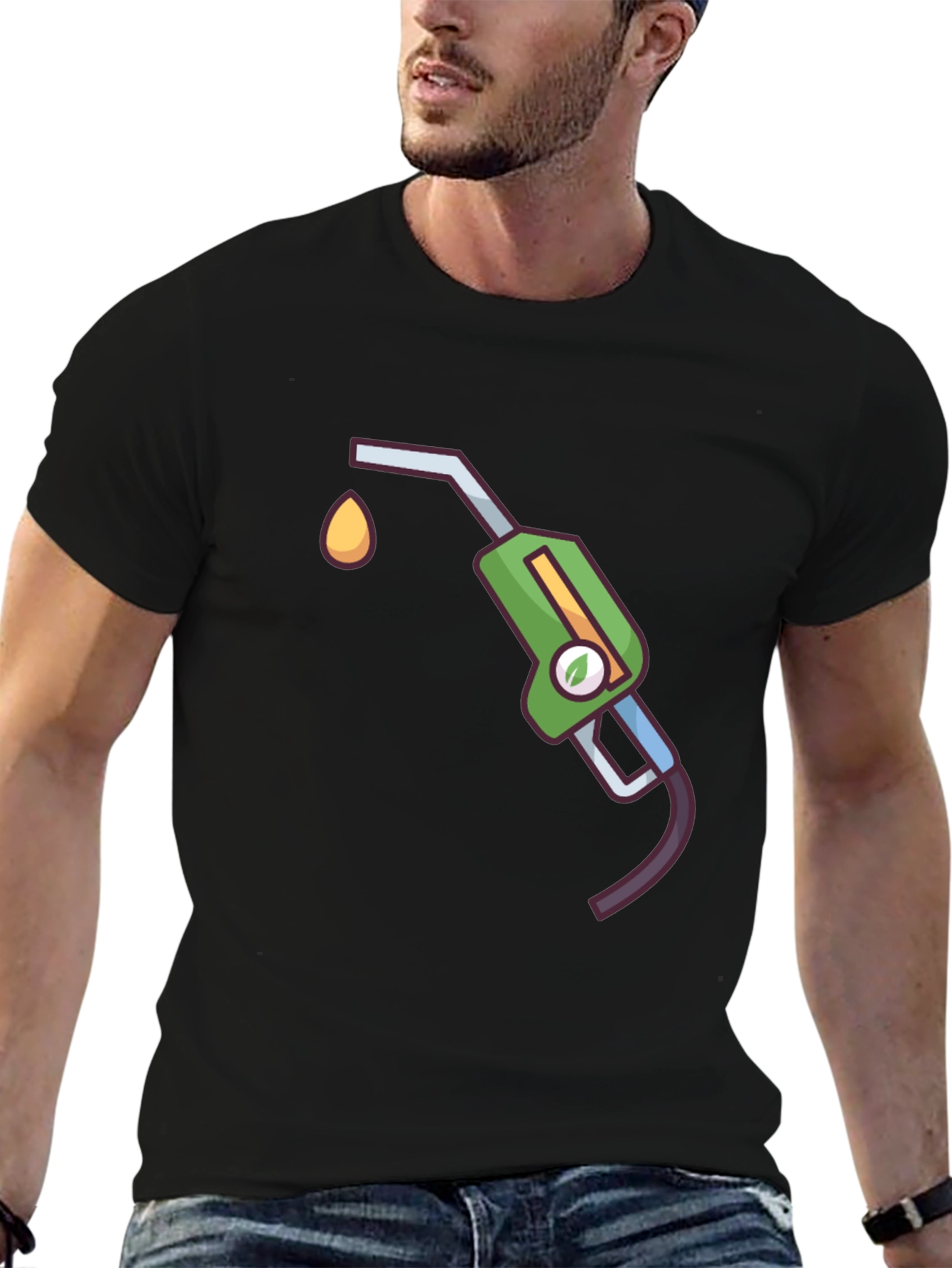 Eco-Friendly Fueling Black T-Shirt
