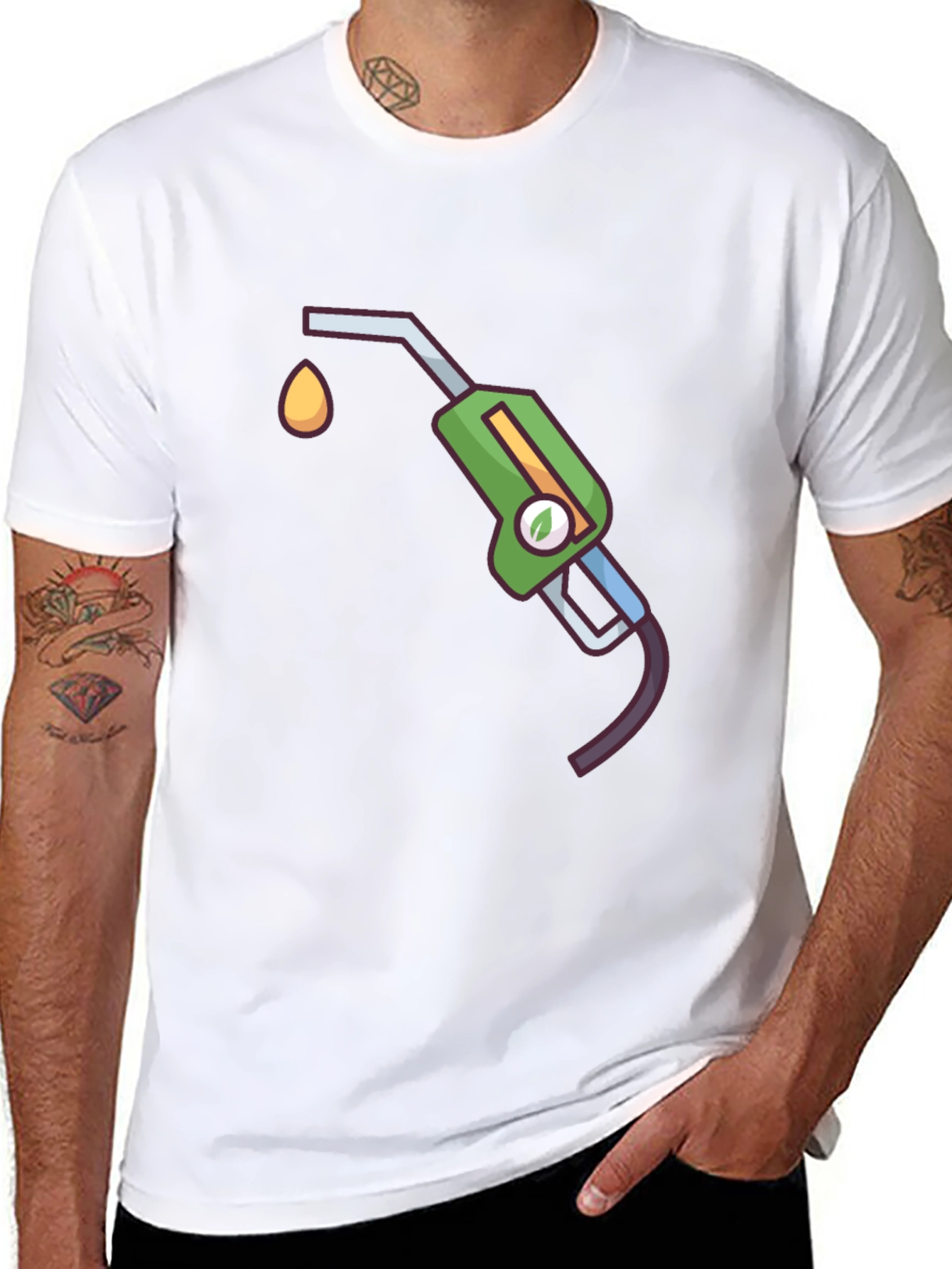 Eco-Friendly Fueling Black T-Shirt