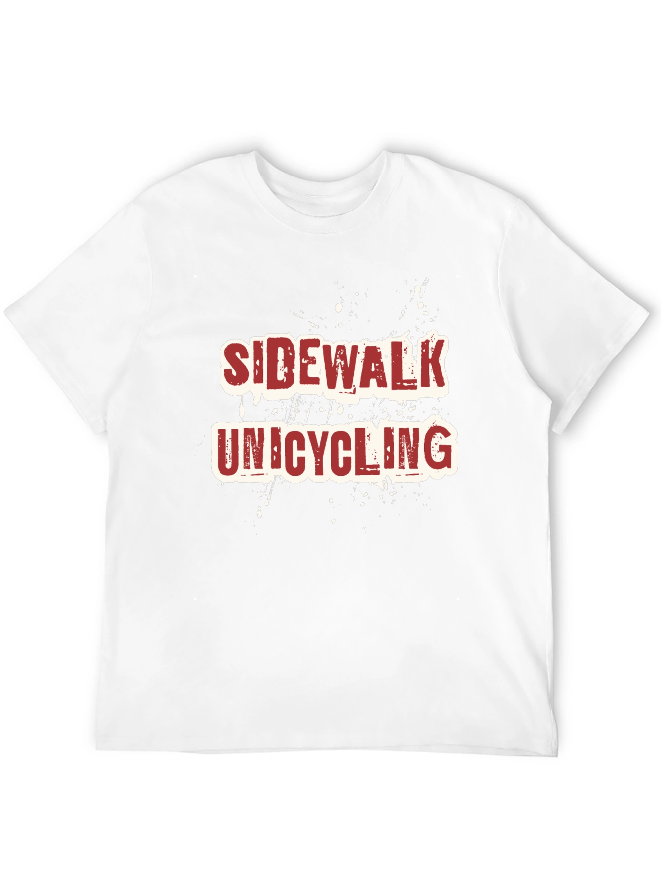Sidewalk Unicycling Black Tee