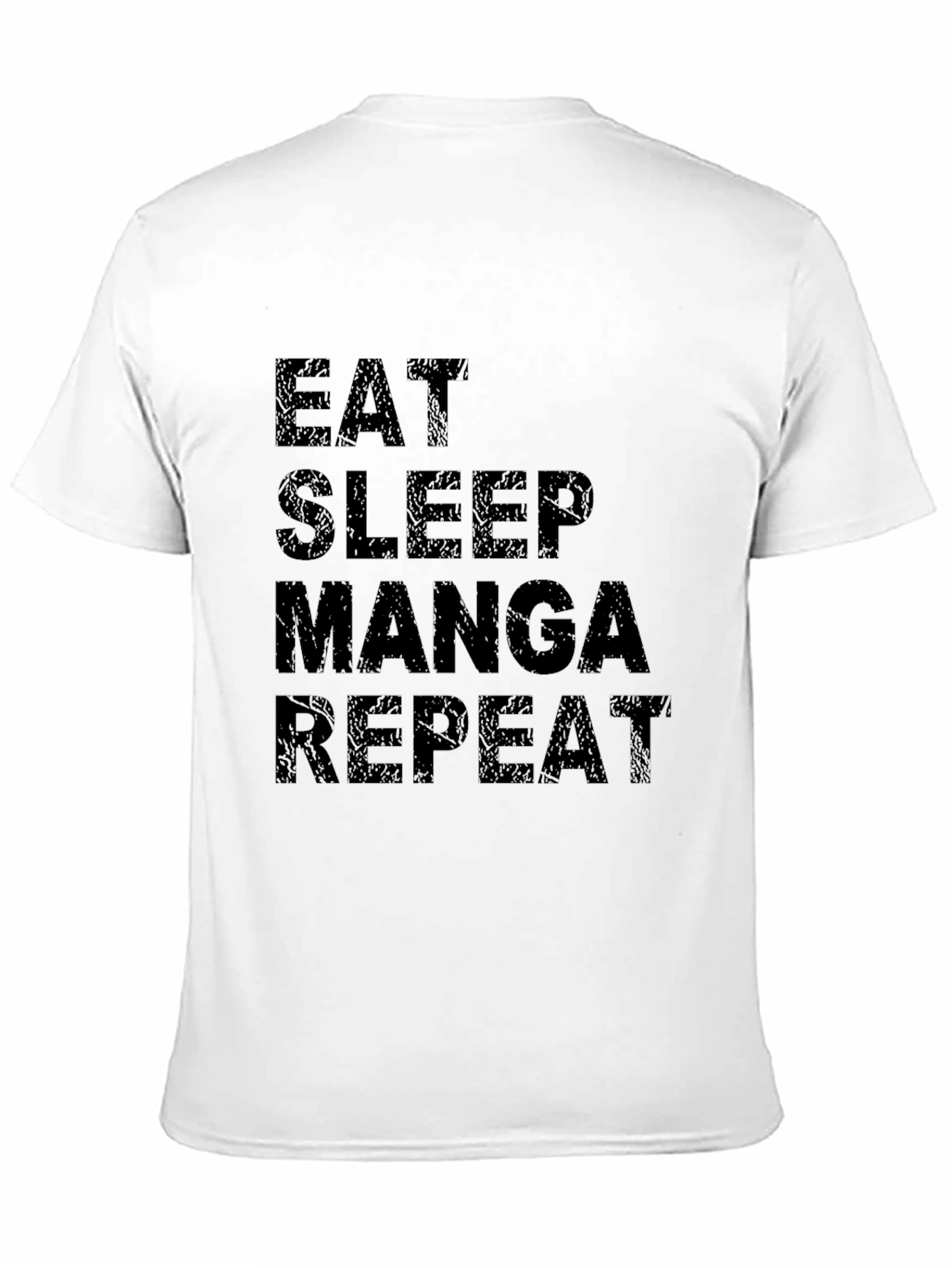 Eat Sleep Manga Repeat T-Shirt - Black Casual Tee