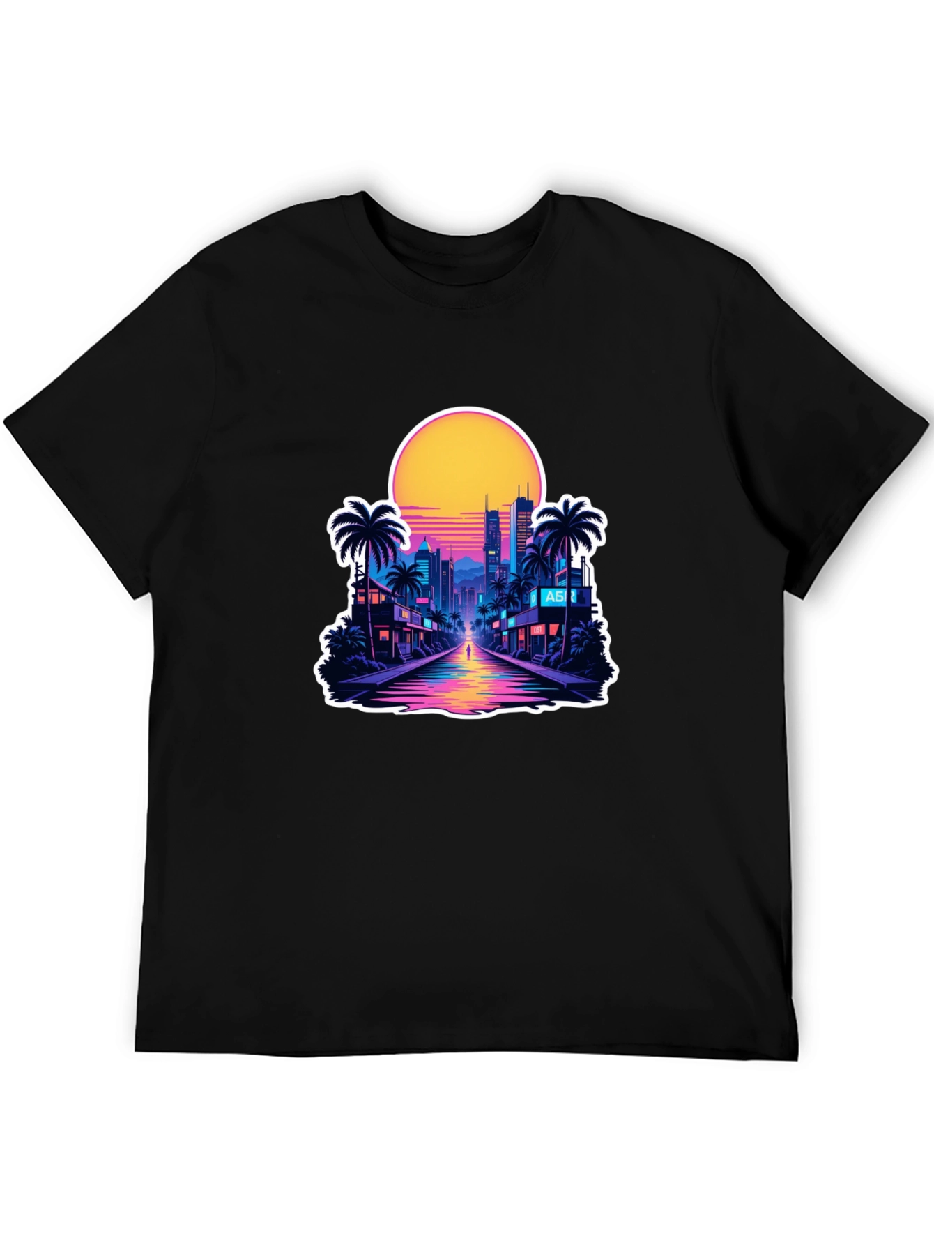 Retro Wave Cityscape T-Shirt