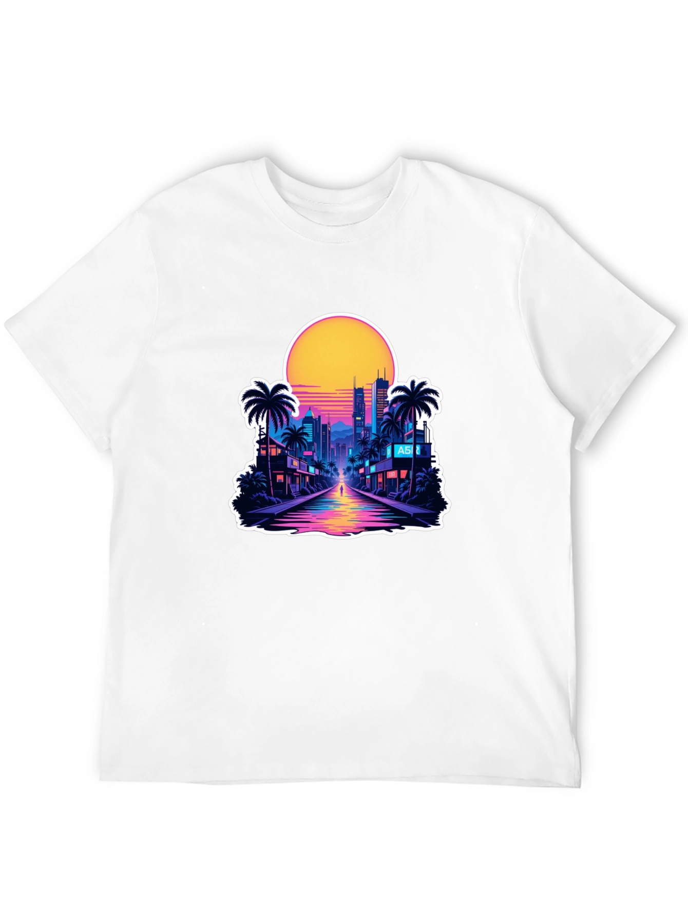 Retro Wave Cityscape T-Shirt
