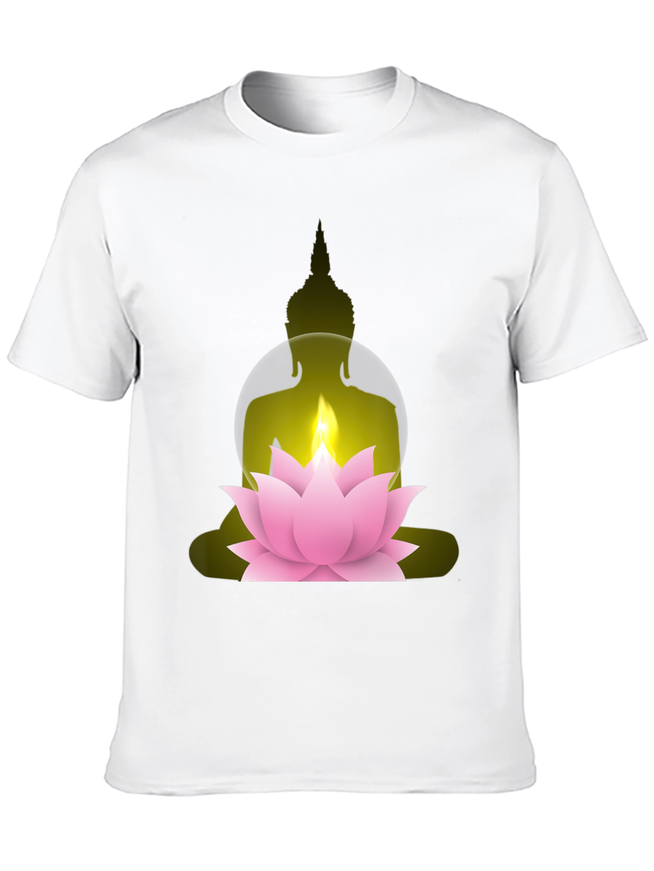 Buddha Lotus Graphic Tee - Spiritual Comfort