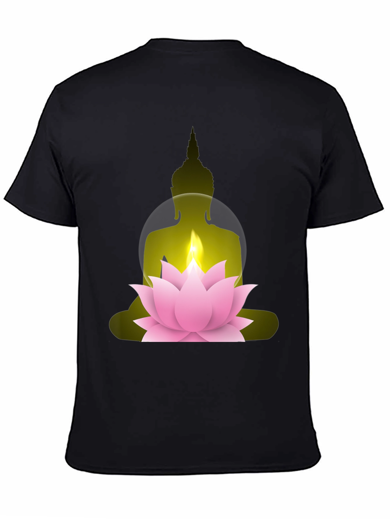 Buddha Lotus Graphic Tee - Spiritual Comfort