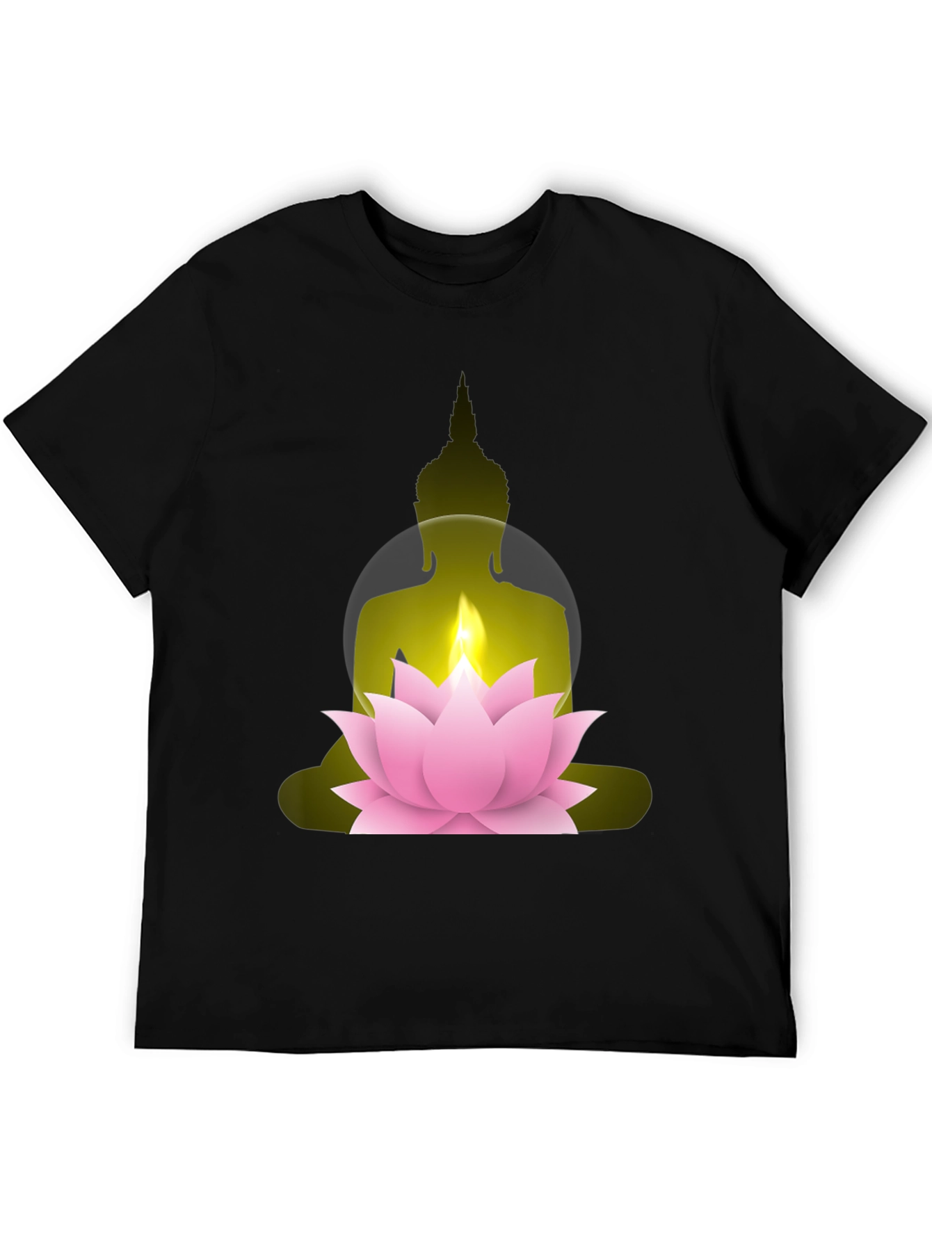 Buddha Lotus Graphic Tee - Spiritual Comfort