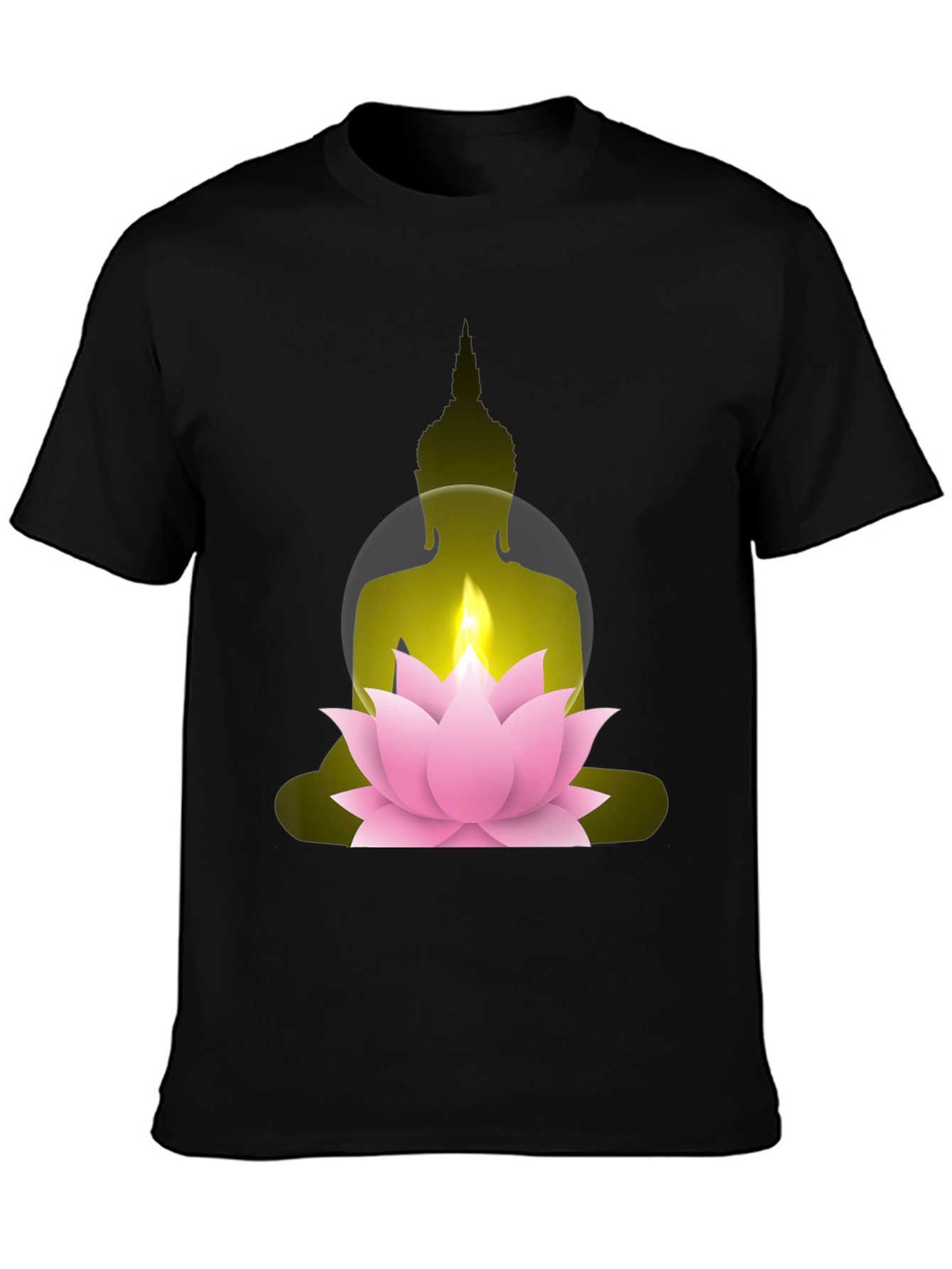 Buddha Lotus Graphic Tee - Spiritual Comfort