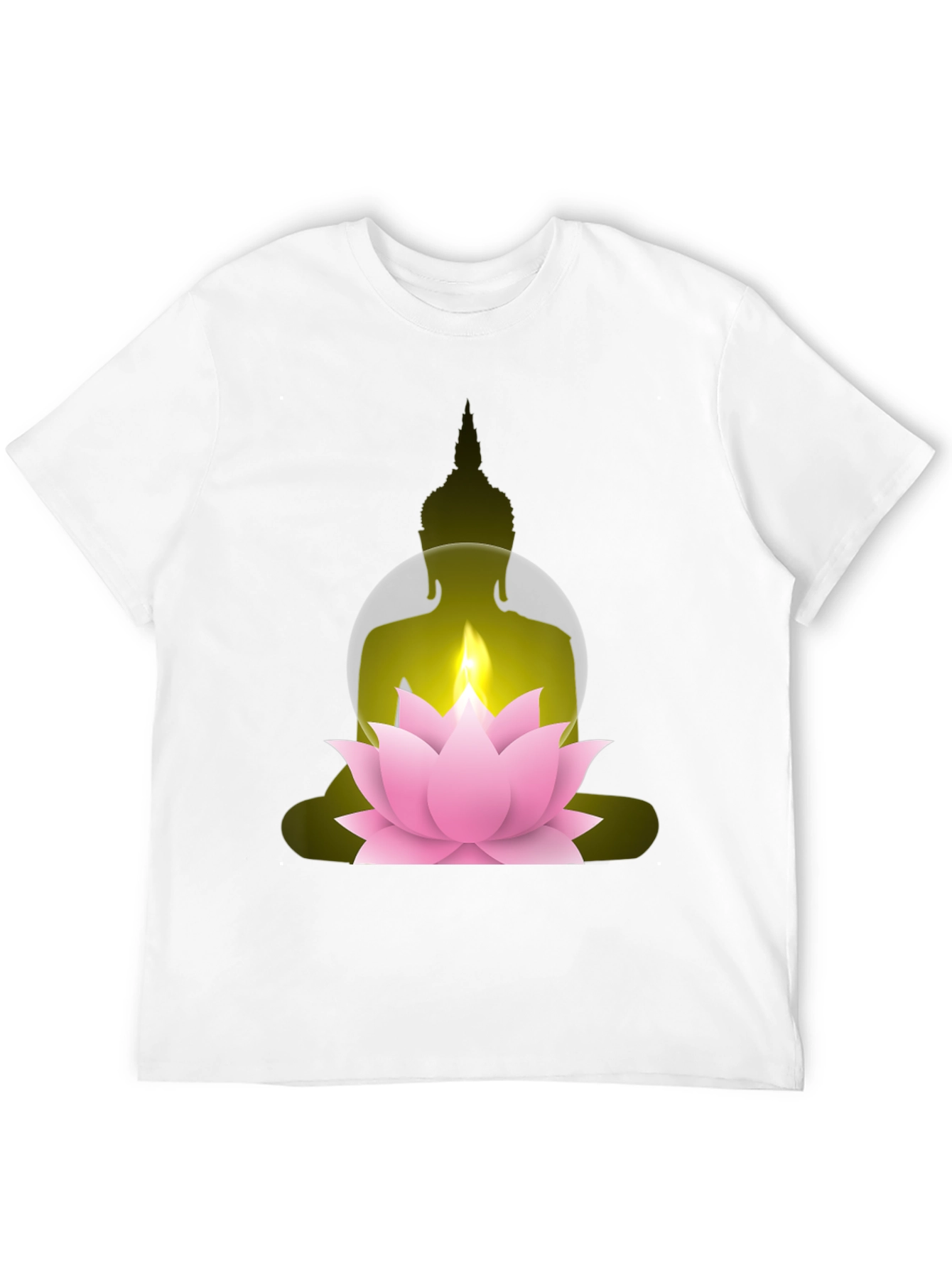 Buddha Lotus Graphic Tee - Spiritual Comfort