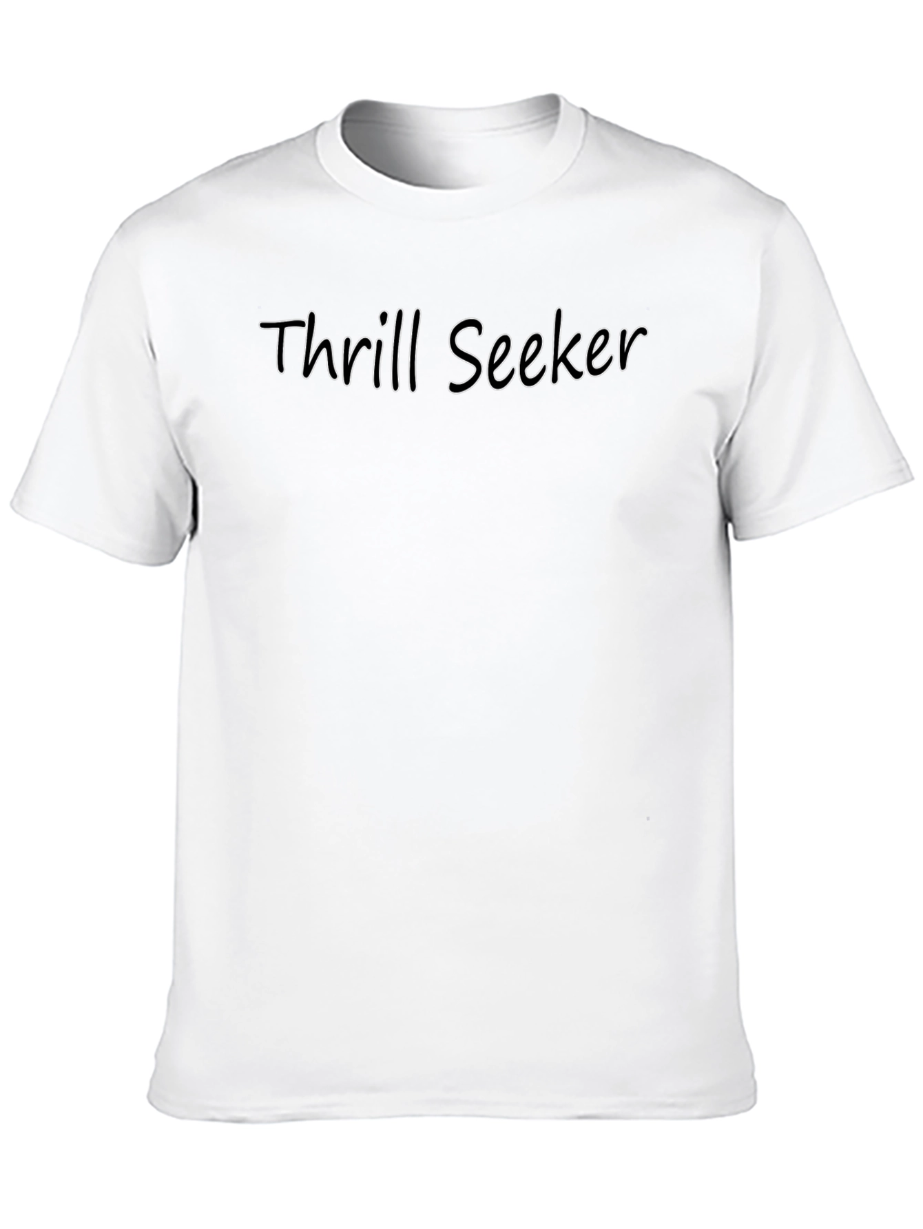 Thrill Seeker Graphic Tee - Premium Black Cotton