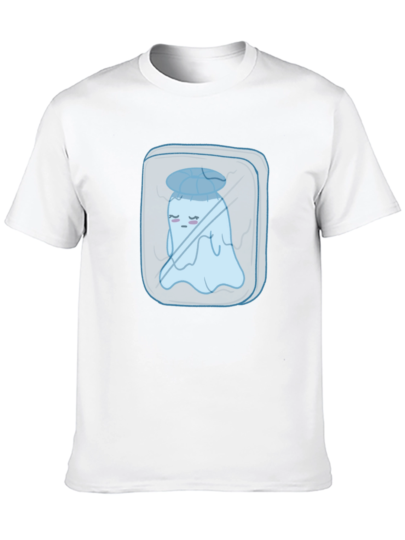 Cool Ghost Tee - Black Cotton Graphic T-Shirt