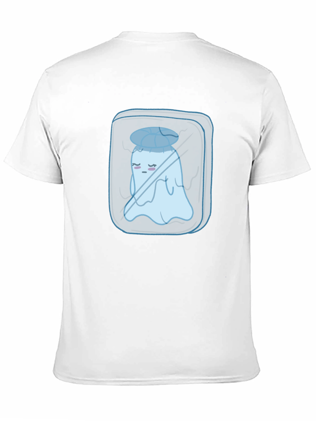 Cool Ghost Tee - Black Cotton Graphic T-Shirt