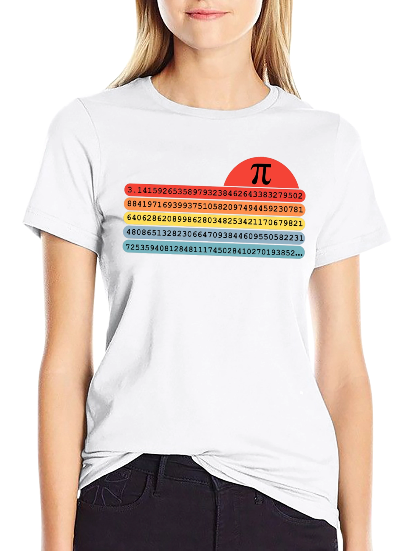 Math Pi Symbol T-Shirt - Black Unisex Tee