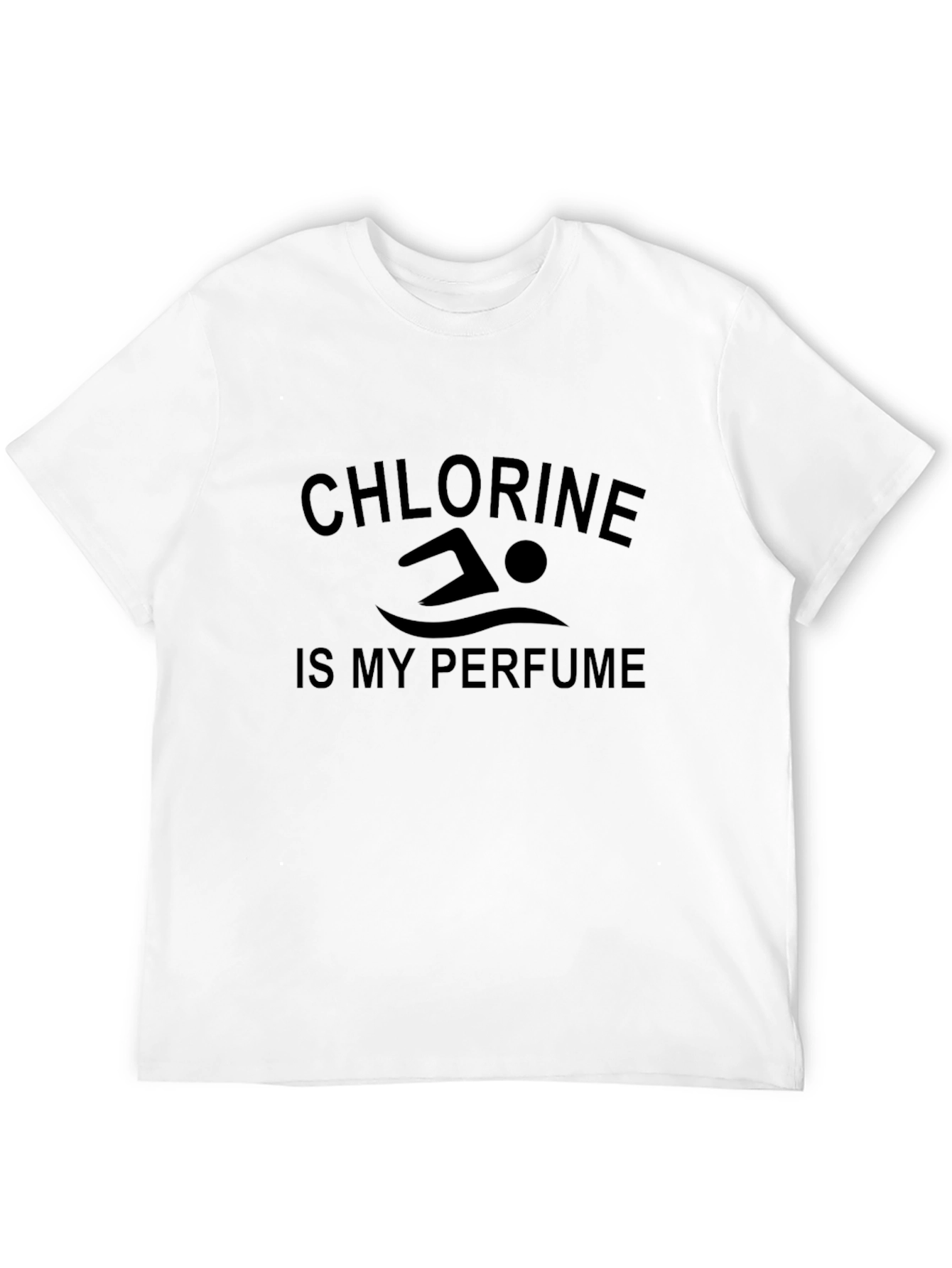 Chlorine Is My Perfume Swimming T-Shirt - Black Swimmer Gift Tee