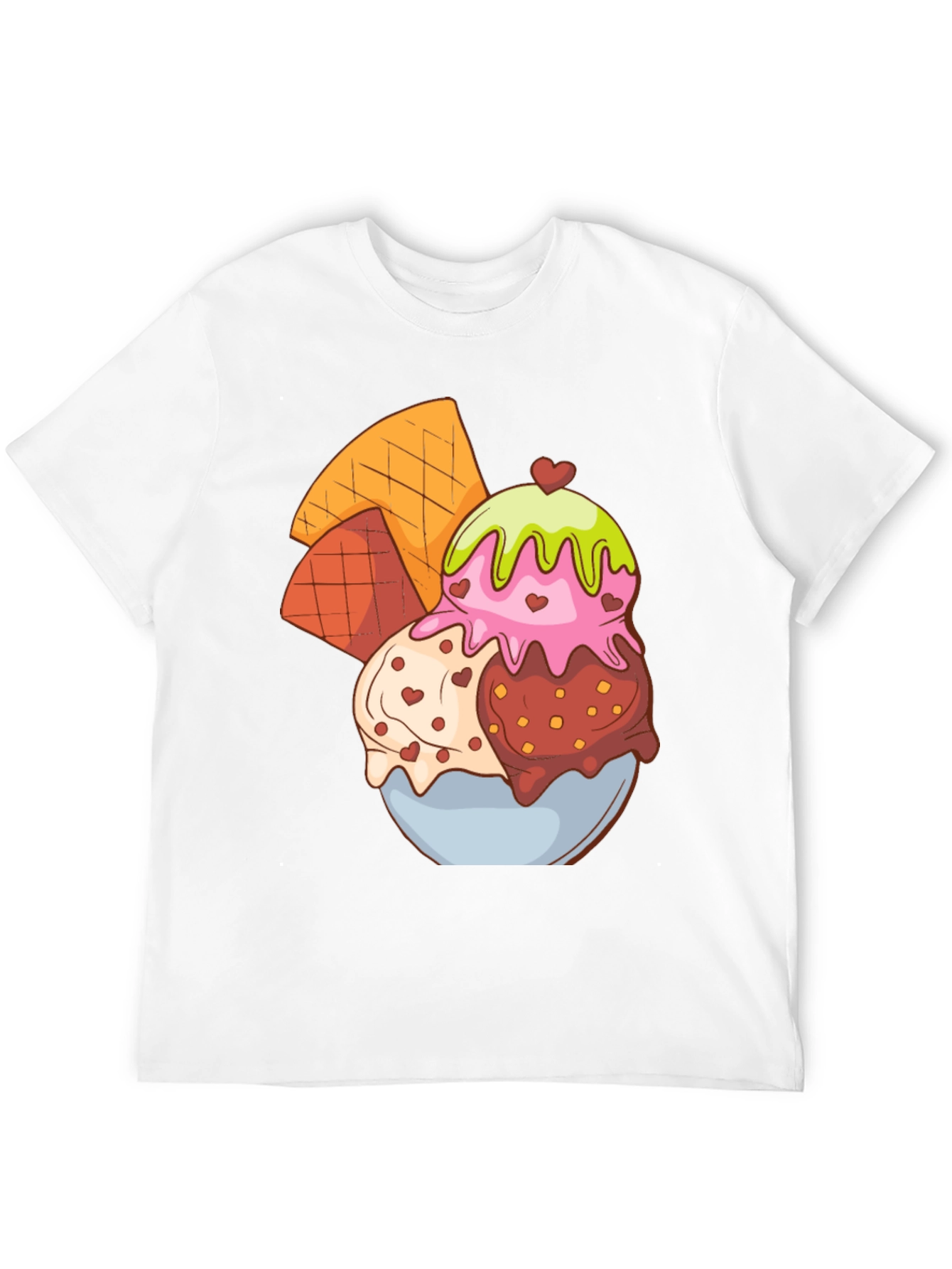 Ice Cream Dessert Graphic T-Shirt